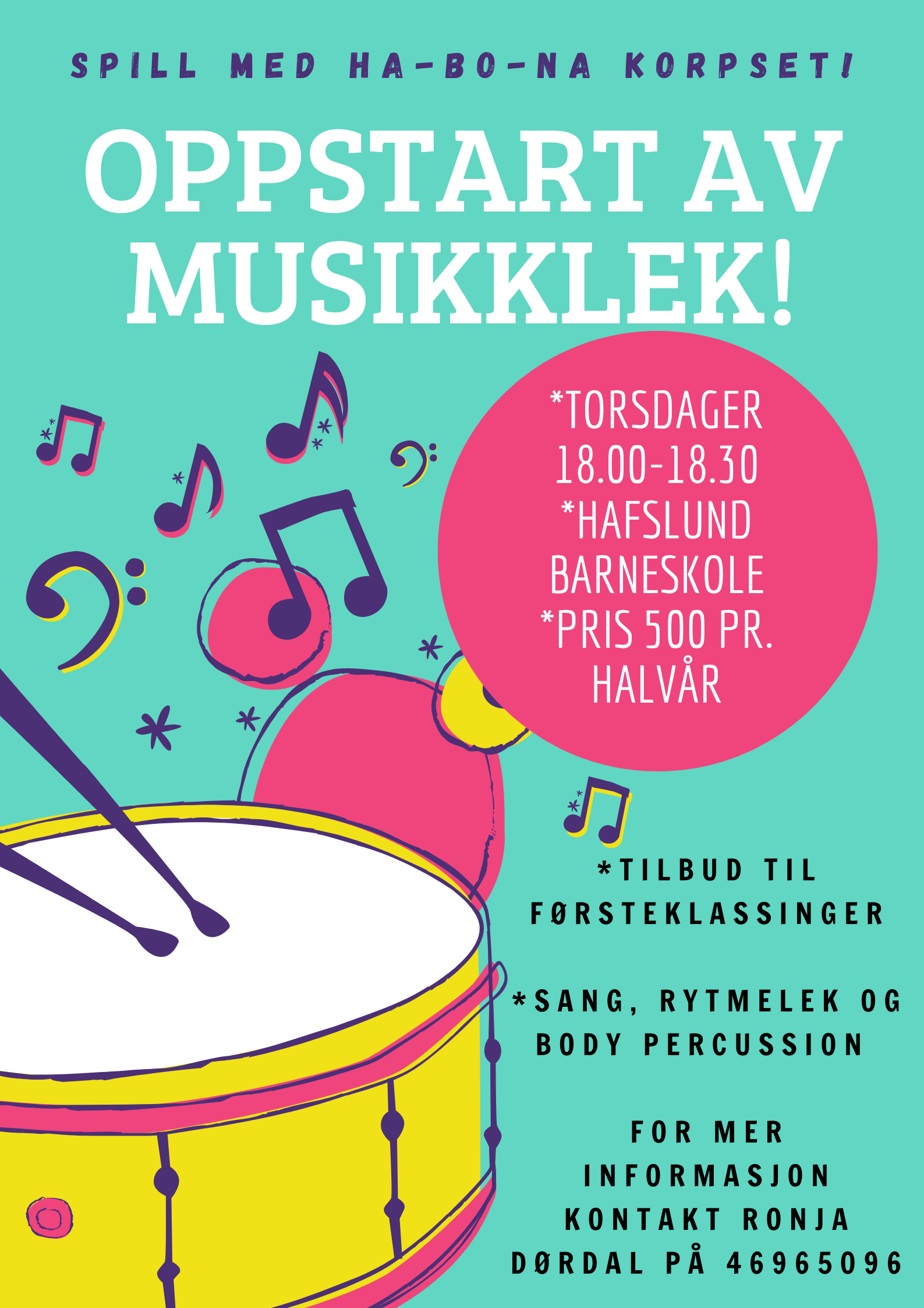 Musikklek for førsteklassinger