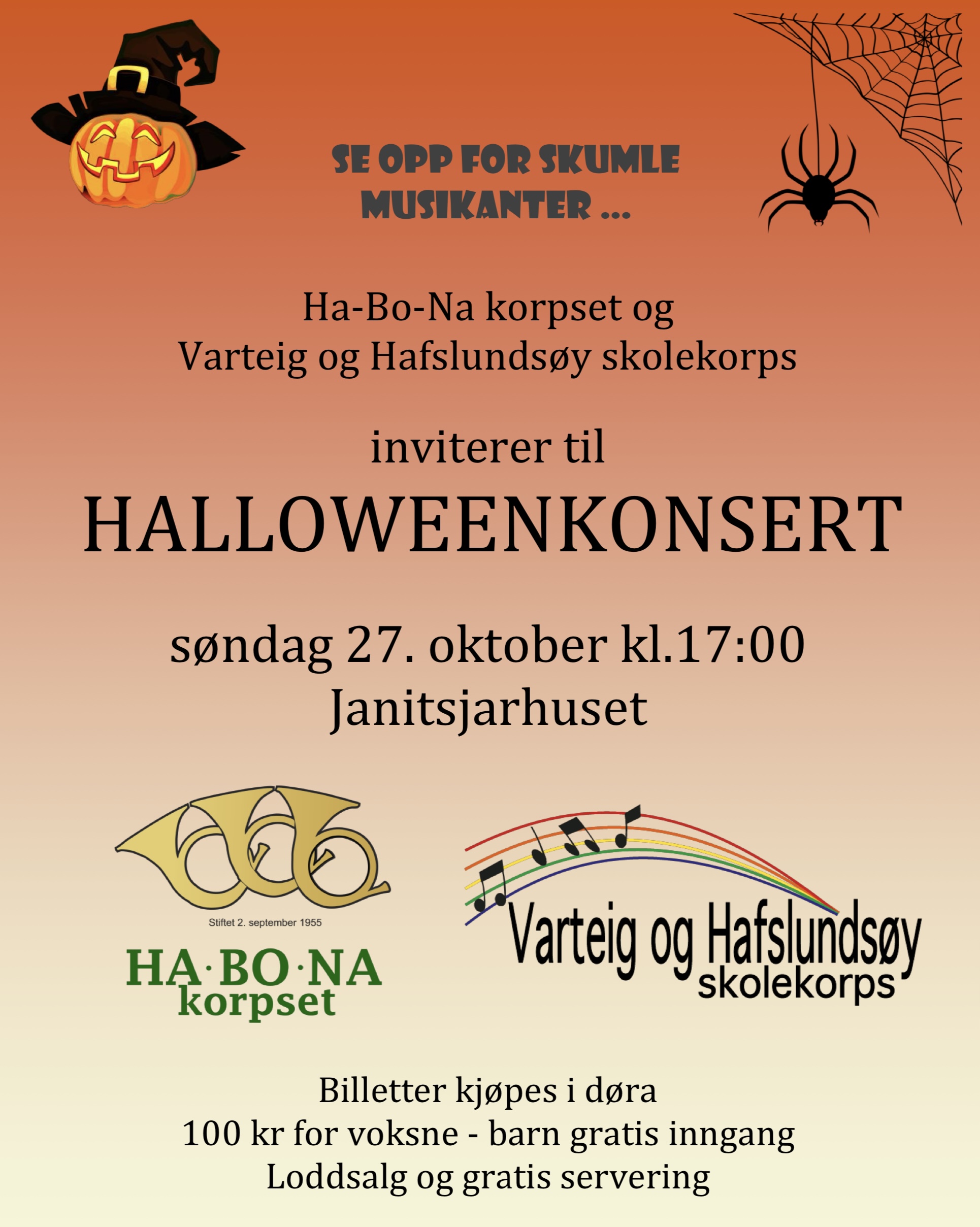 Halloweenkonsert 27.oktober