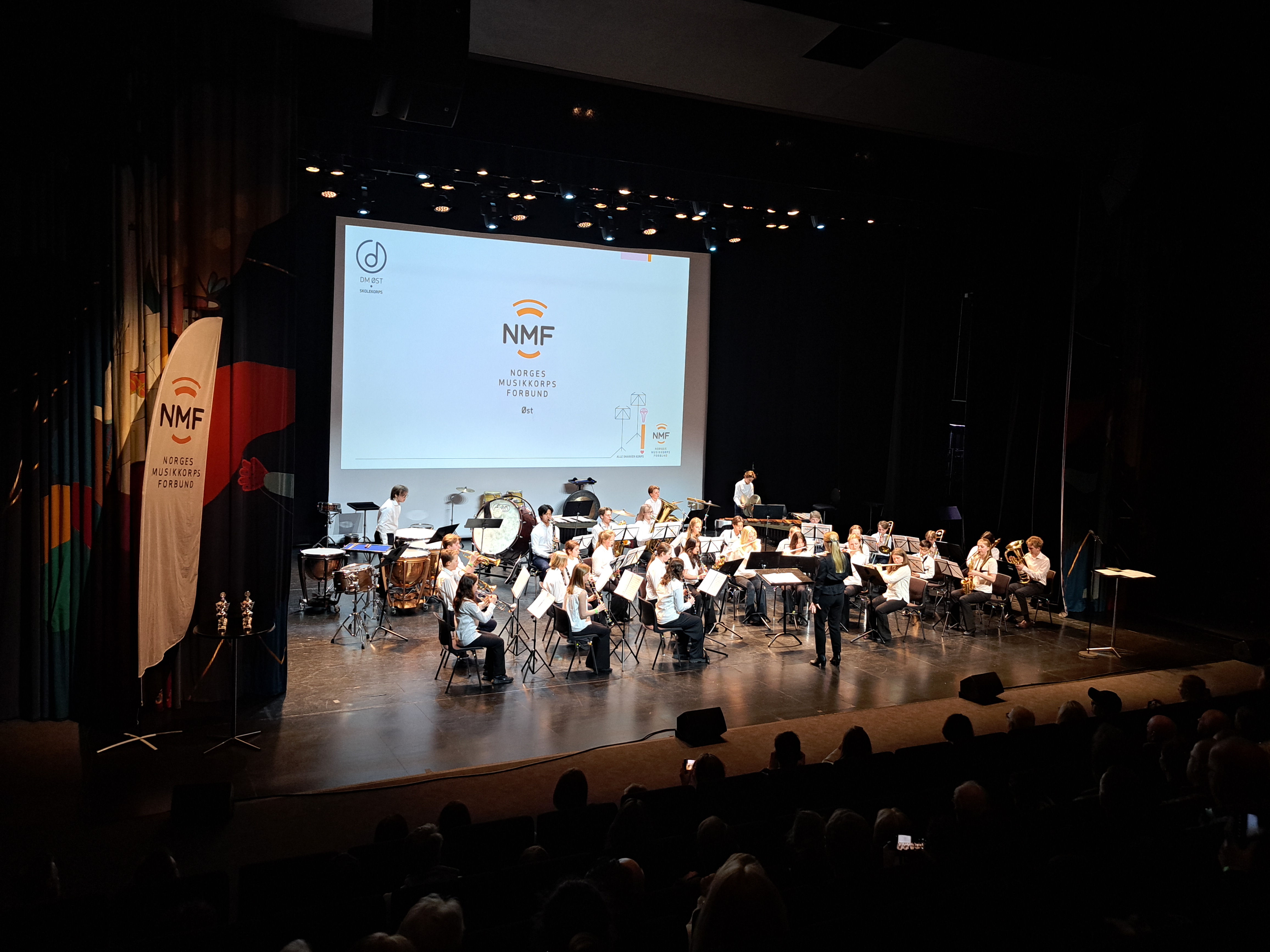 Vinderen Skoles Musikkorps imponerte i Distriktmesterskapet på søndag 