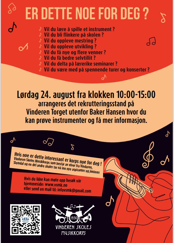 Inviterer til rekrutteringsstand lørdag 24. august