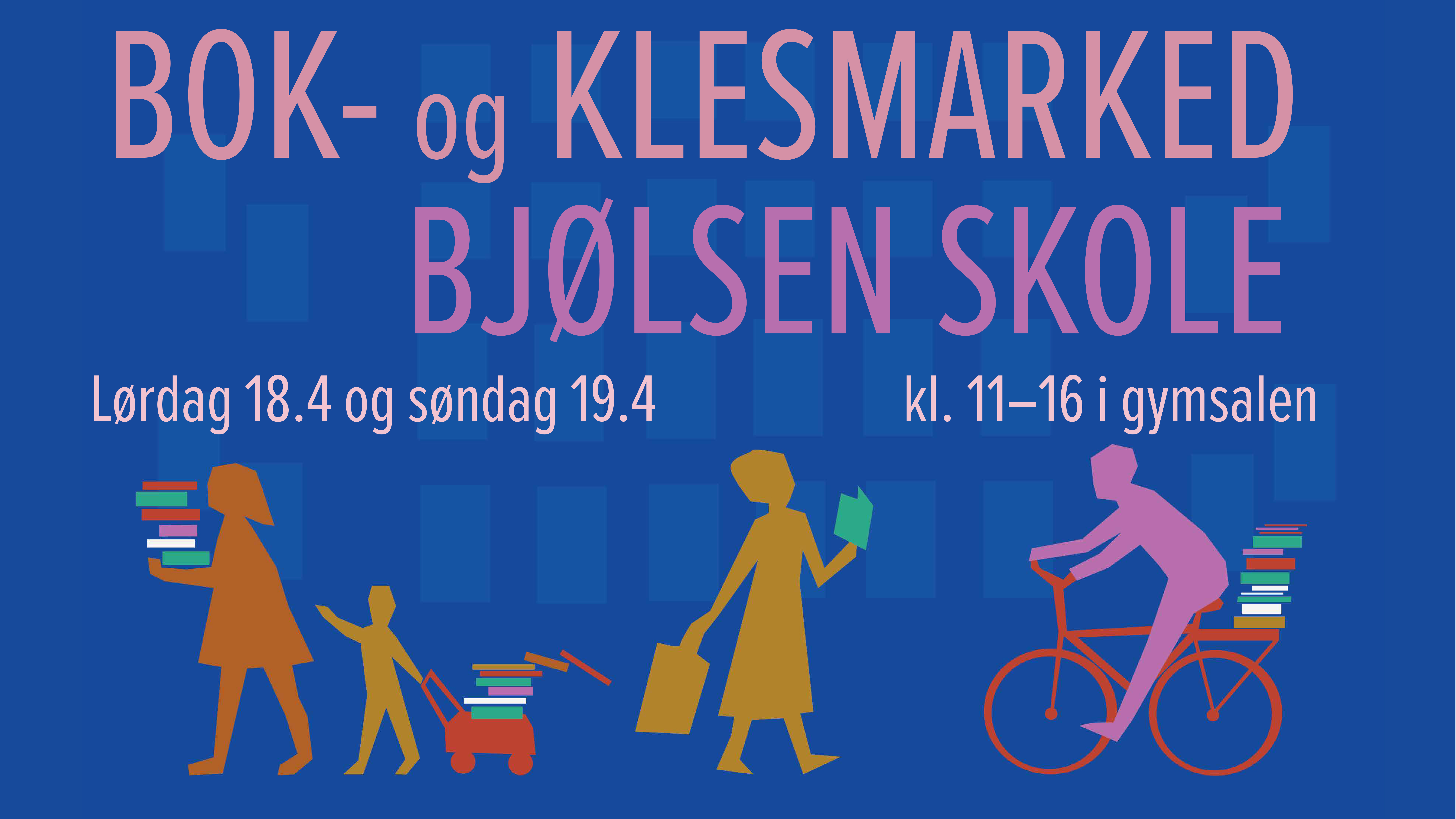 Velkommen til korpsets bok- og klesmarked 18-19. april!