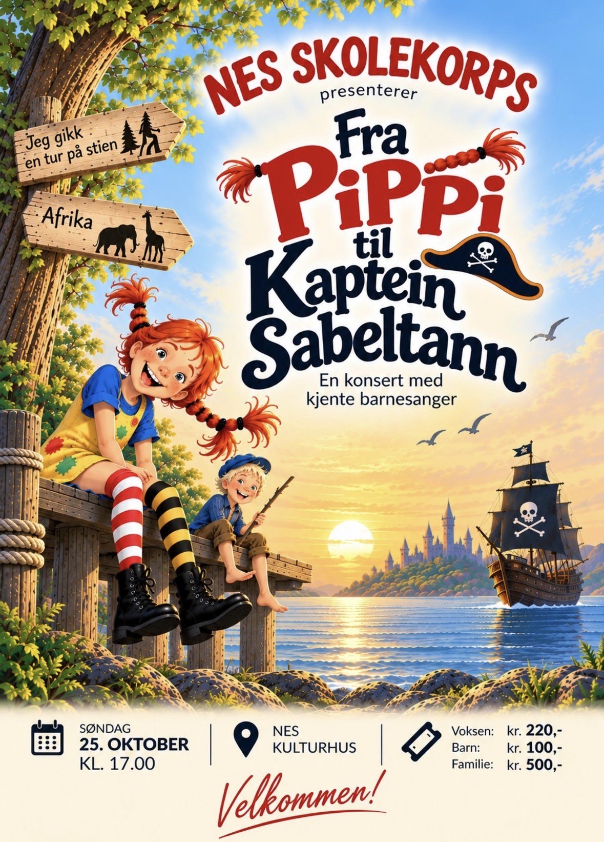 Nes skolekorps presenterer 