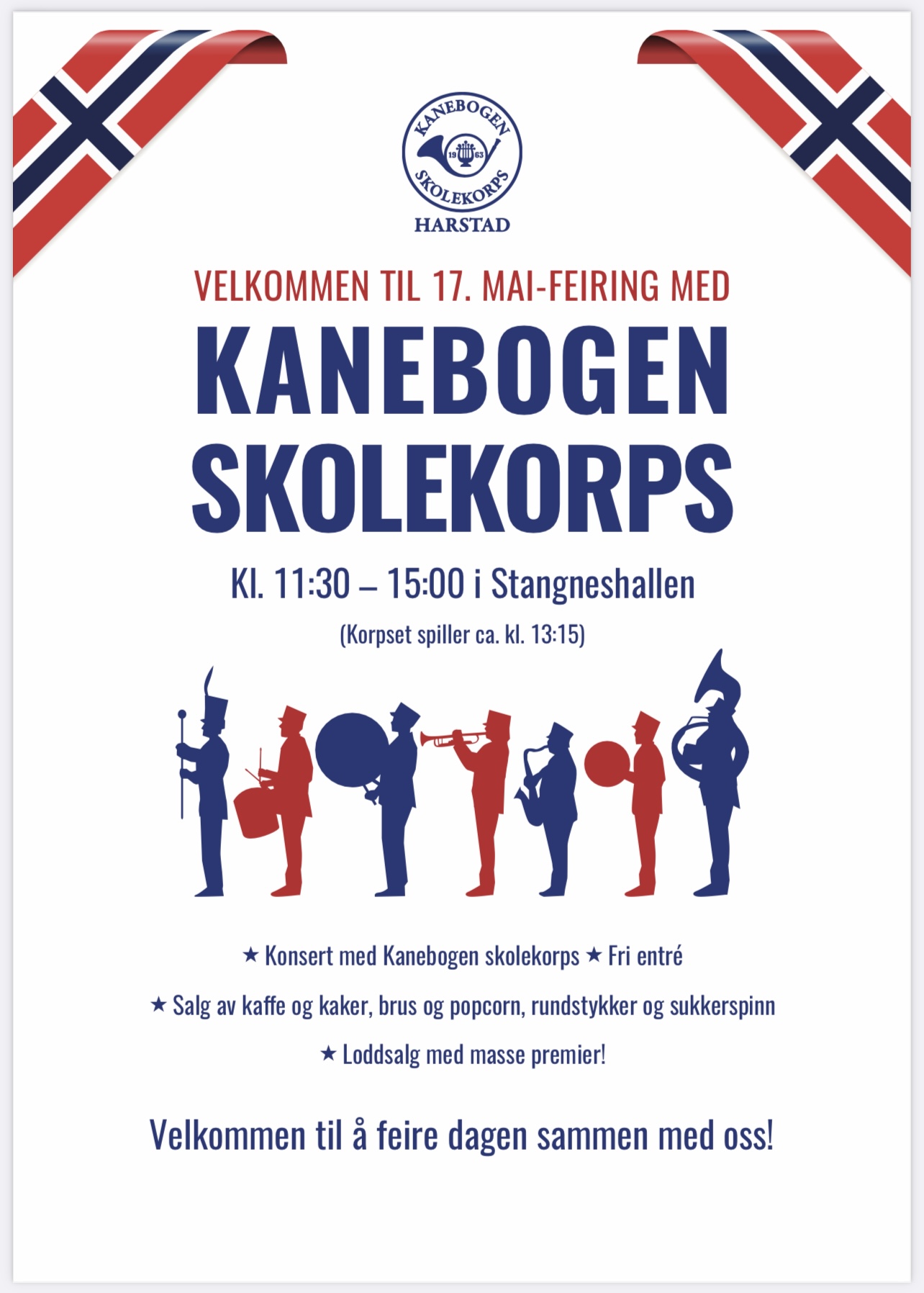 17.mai med Kanebogen skolekorps