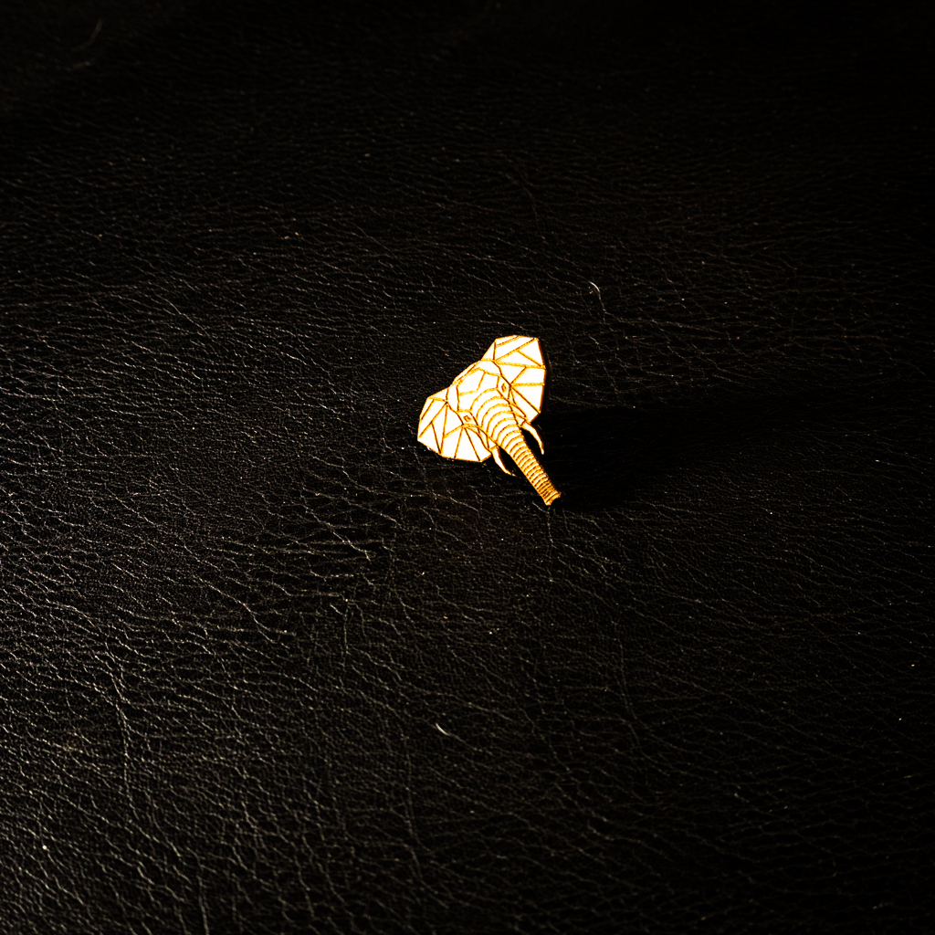Elephant's Embrace Pin