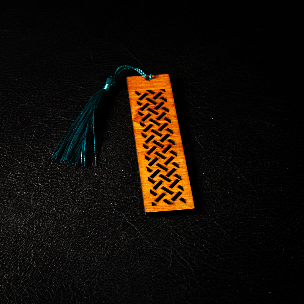 Woven Wisdom Wood Bookmark