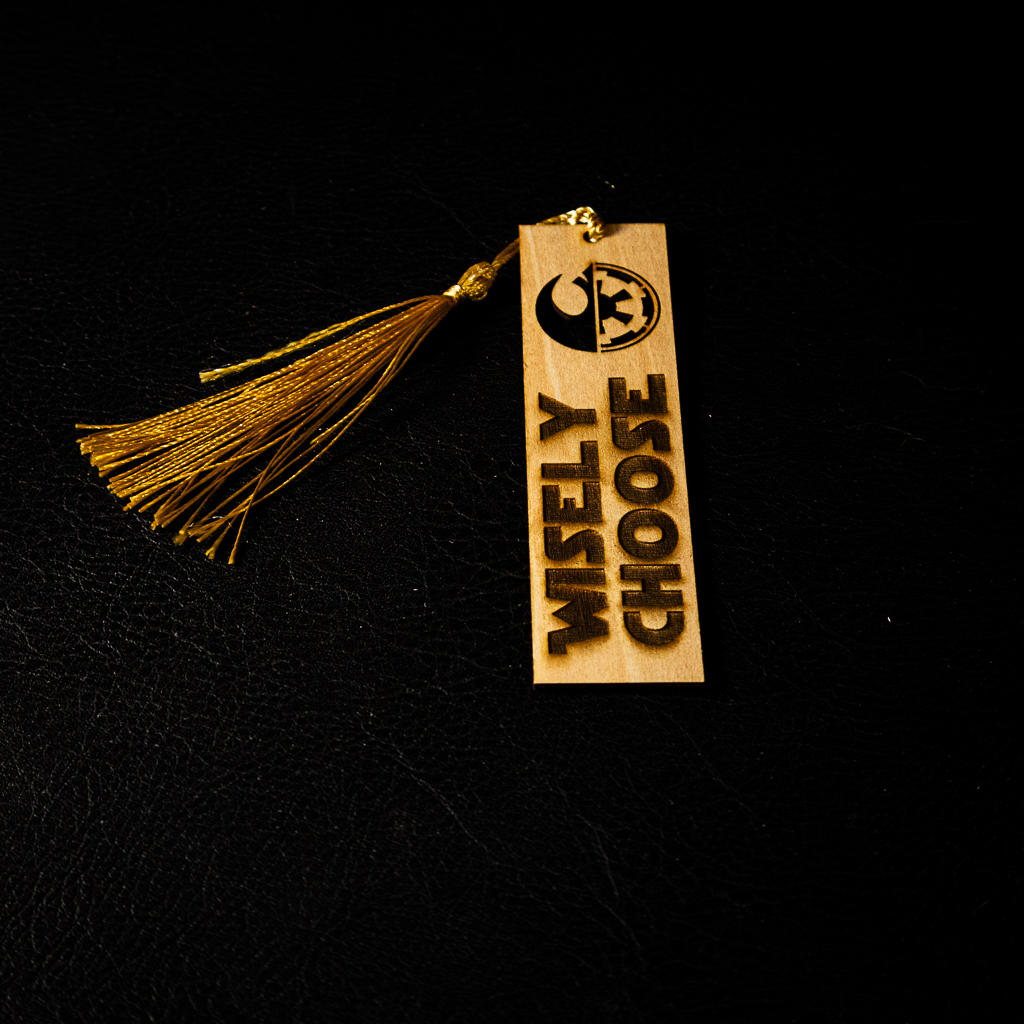 Balance of the Force Wood Bookmark