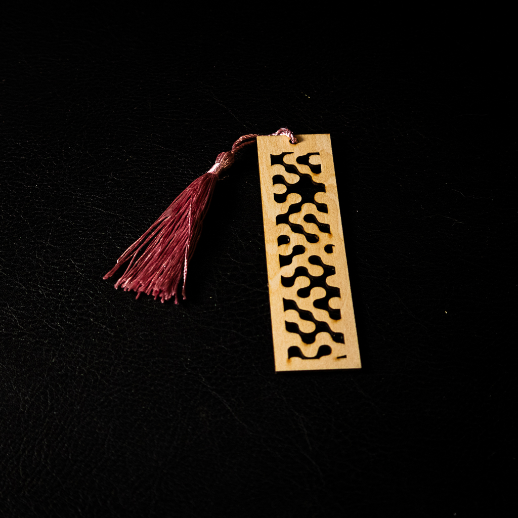 Meander Wood Bookmark