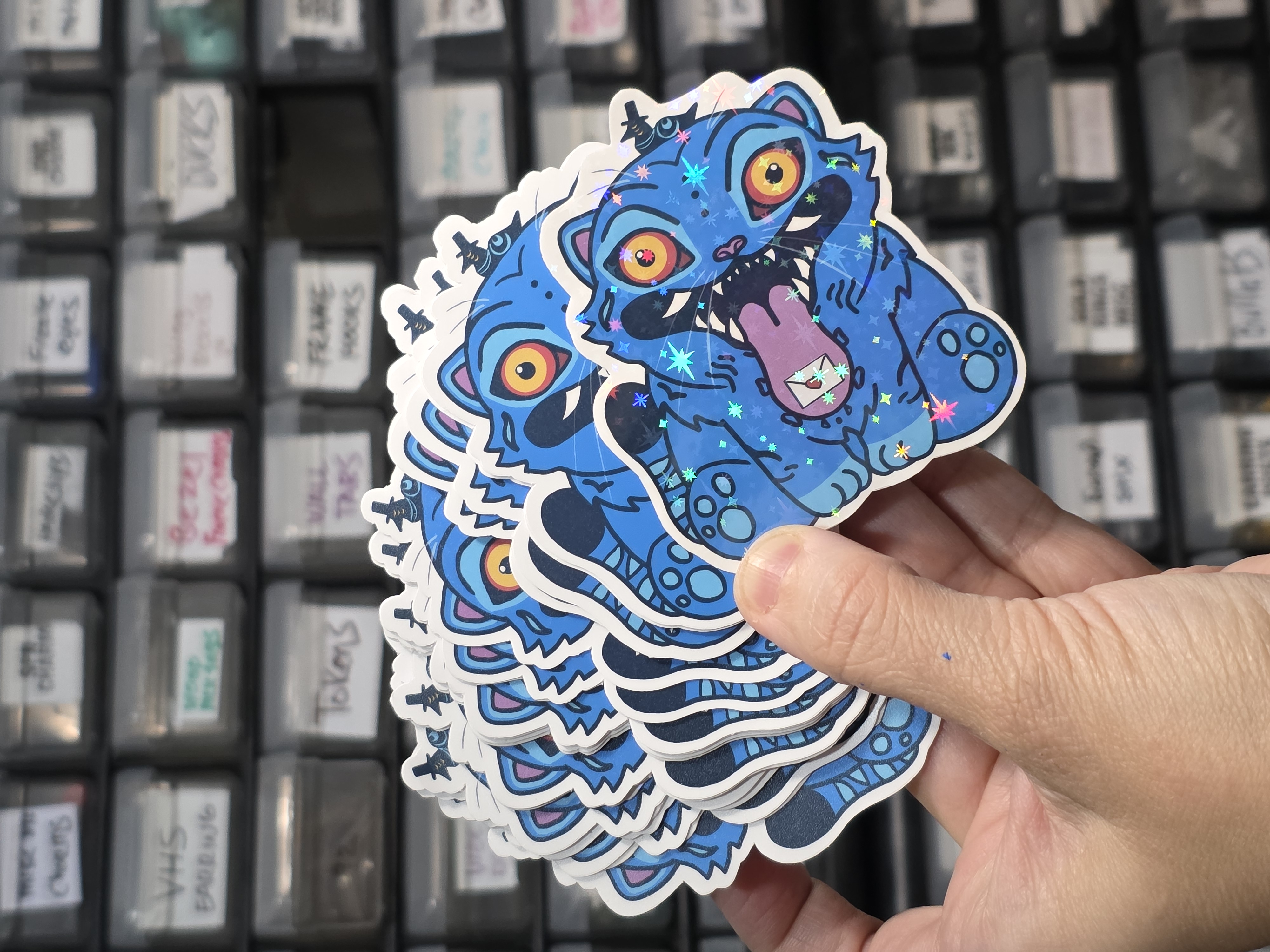 3" Vinyl Sticker - Derby and Sussy Kpop Tiger and Magpie