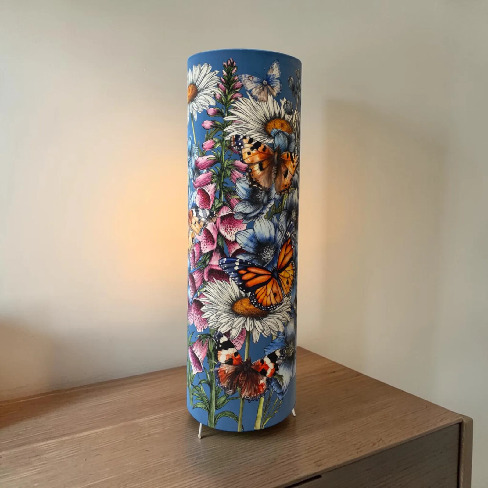 Butterflies and Flowers Floor or Table Lamp