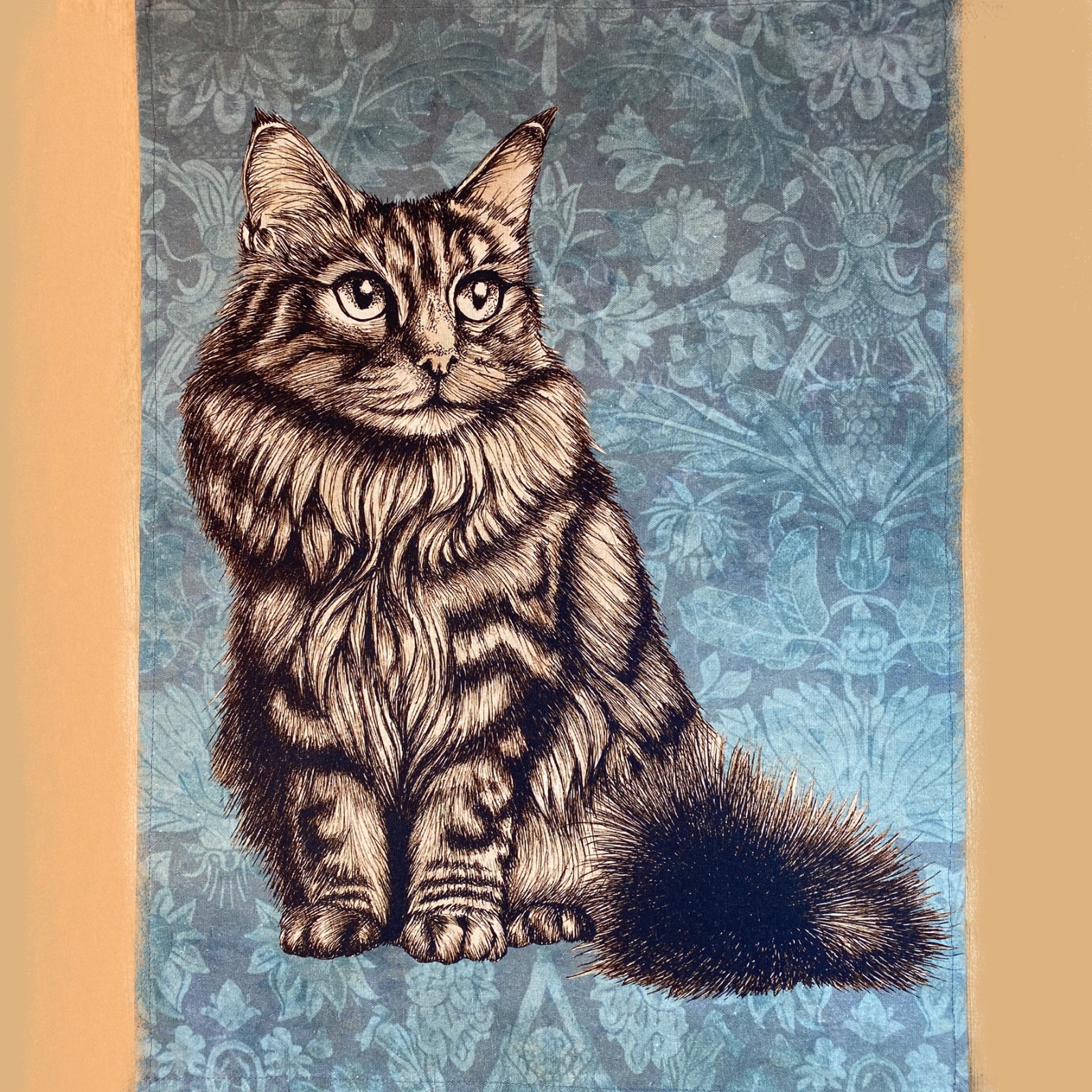 Floof Cat Tea Towel