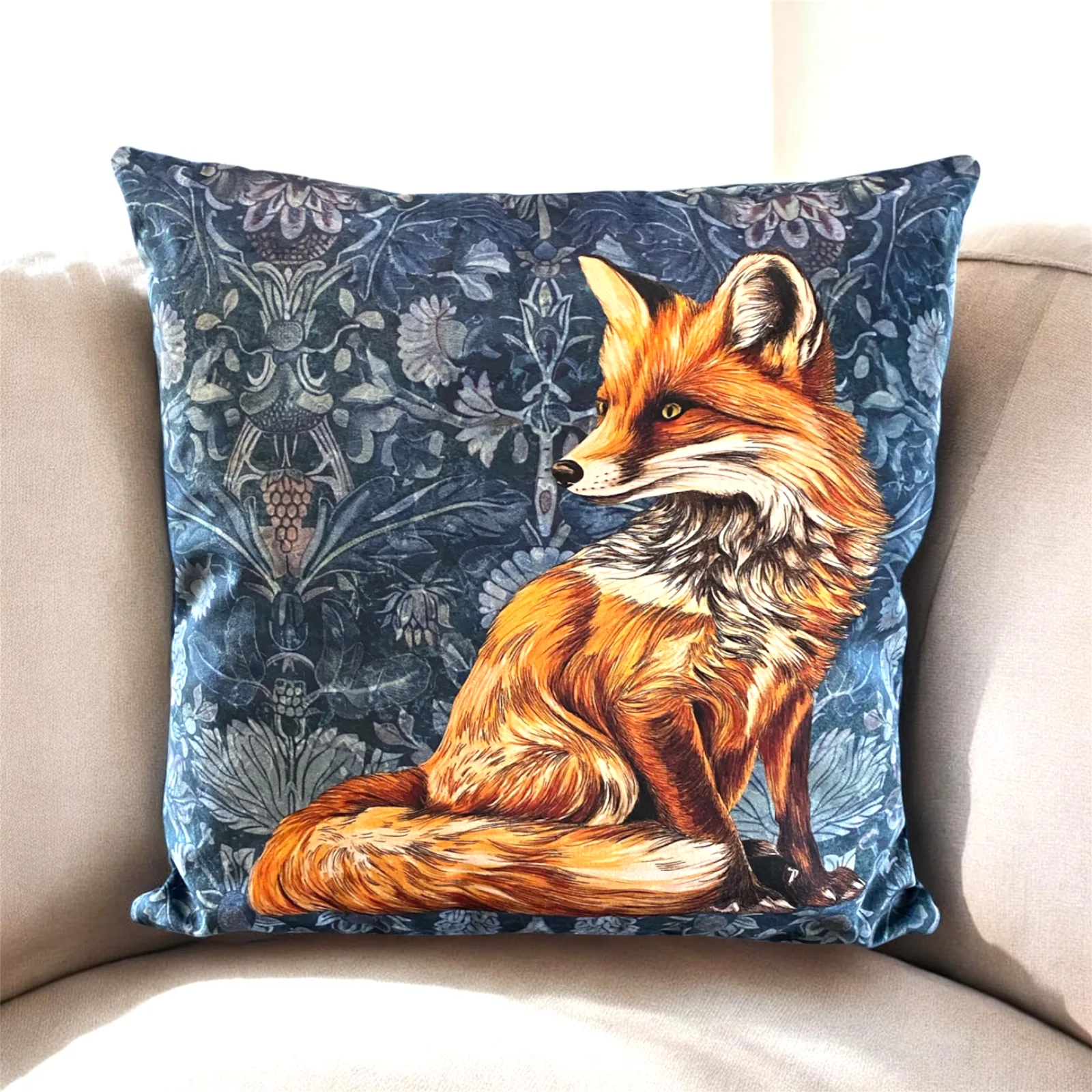 Foxy Cushion Blue