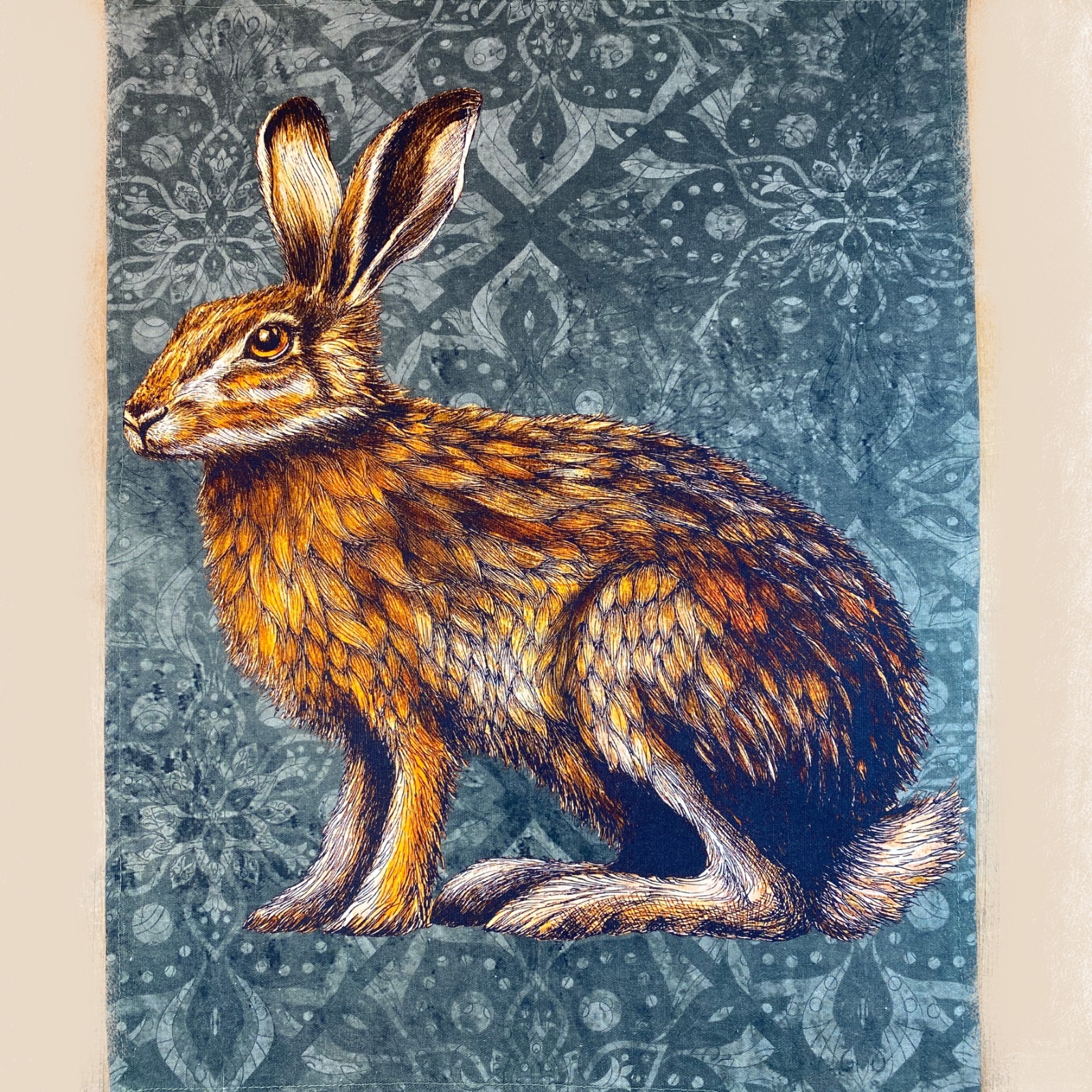 Hairy Hare Tea Towel