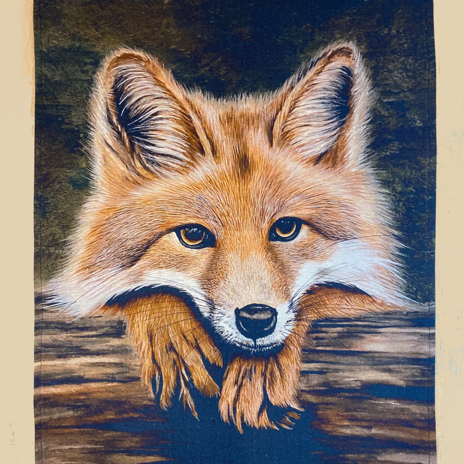 Patience Fox Tea Towel