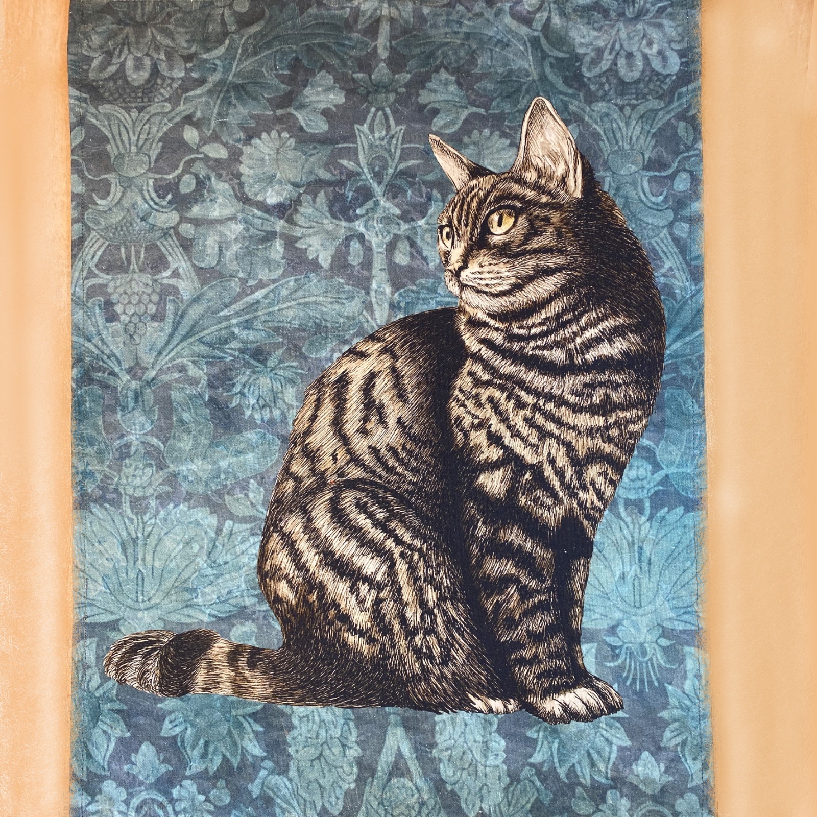 Persia Tabby Cat Tea Towel