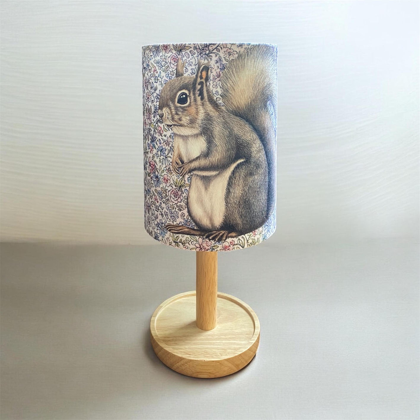 Squirrel Shade and Lamp Base Complete