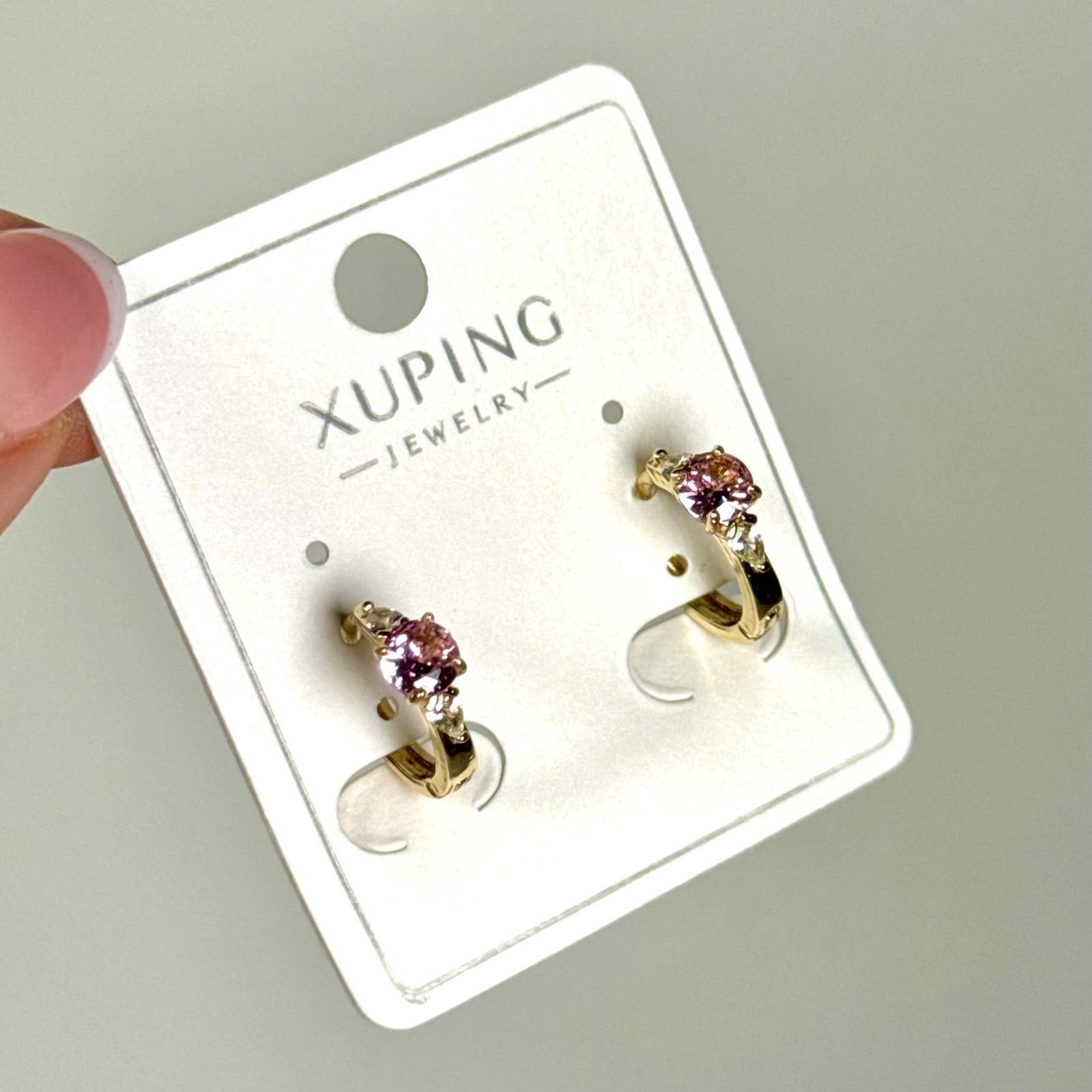Arete perla rosada xuping - XP15