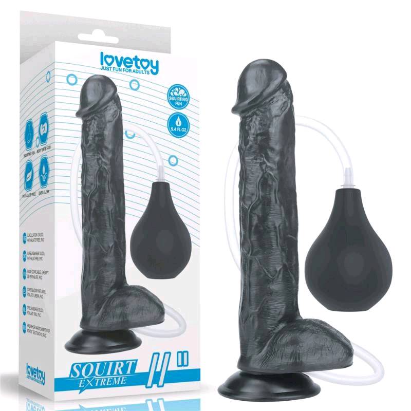 DILDO SQUIRT EXTREME DE CHORRO 11" 28 CM Y BASE DE SUCCION LV116026 - LOVETOY