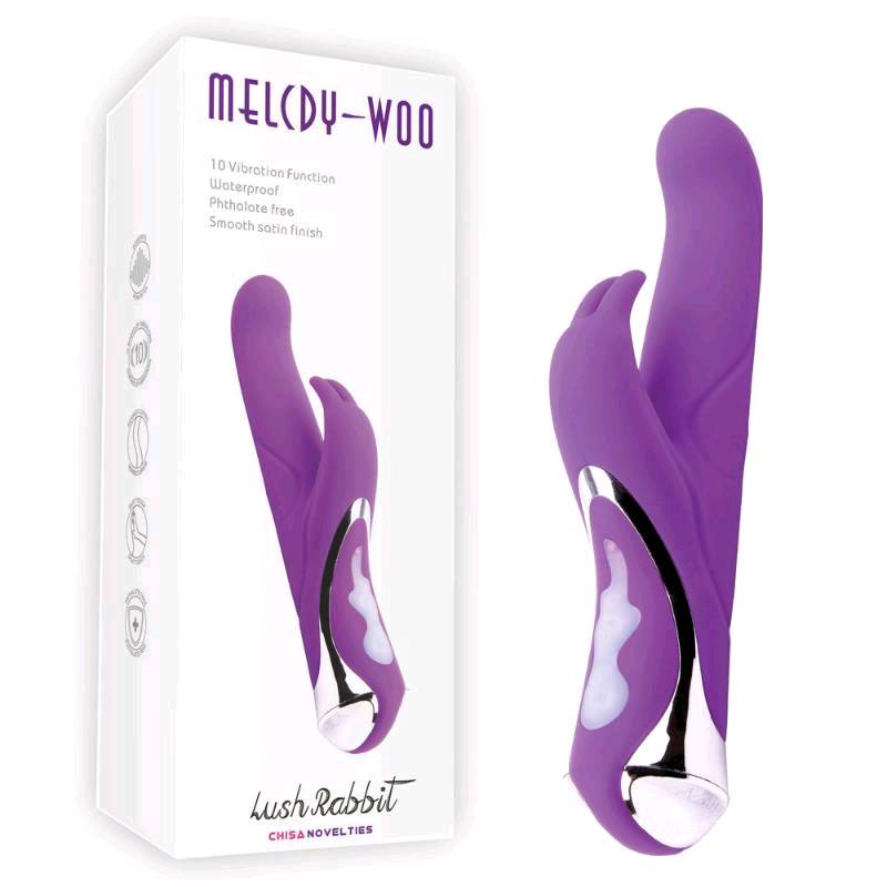 VIBRADOR LUSH RABBIT 10 FRECUENCIAS Y CARGA USB CN-53104541 - CHISA