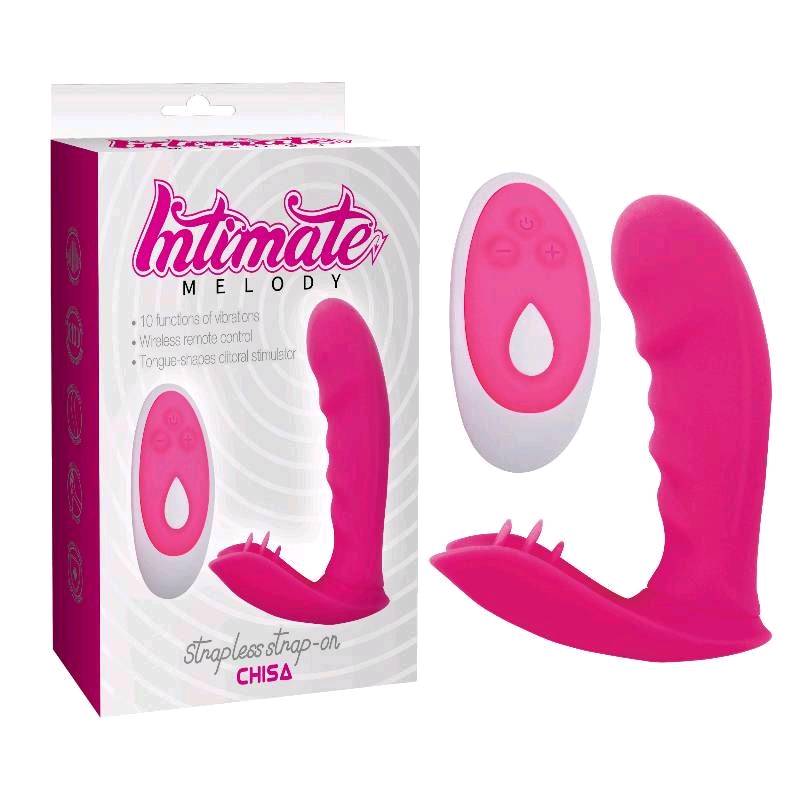 VIBRADOR 10 FRECUENCIAS Y CARGA MAGNETICA STRAPLESS STRAP-ON CON CONTROL CN-613970706 - CHISA
