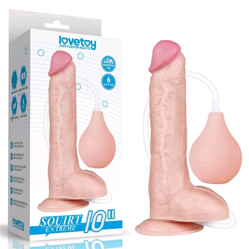 DILDO SQUIRT EXTREME DE CHORRO 10" 25 CMS LV116022 - LOVETOY