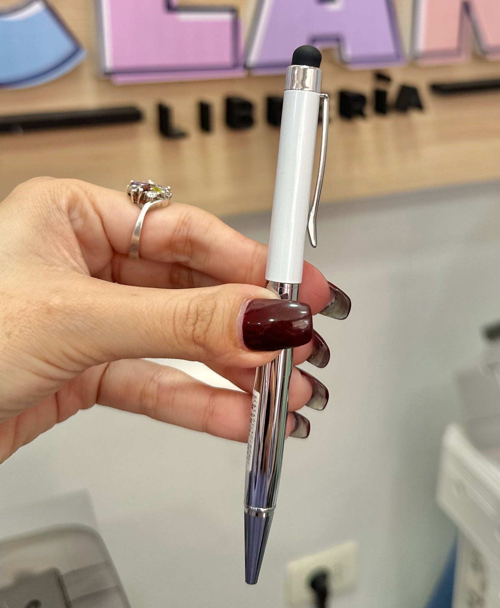 BOLIGRAFO METAL BRW TOUCH GLAM TINTA AZUL