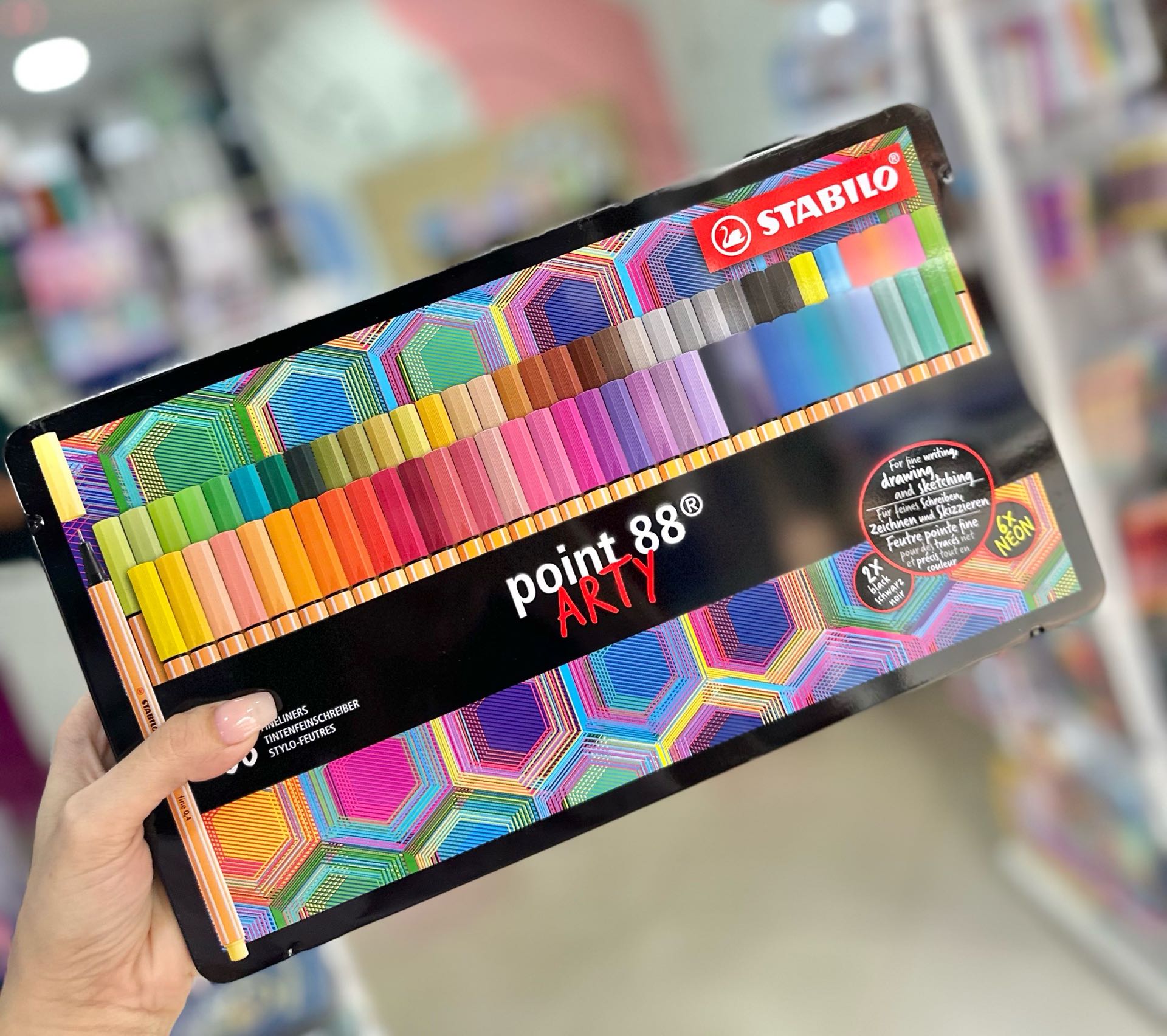 STABILO POINT 88 ARTY ESTUCHE DE METAL X65