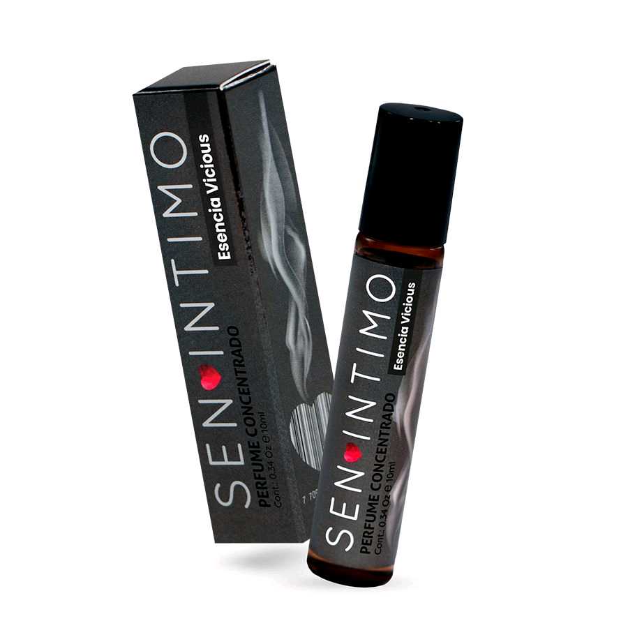 PERFUME CON INFUSIÓN DE FEROMONAS CONCENTRADAS ESENCIA MASCULINA VICIOUS 10ml BY. SEN ÍNTIMO