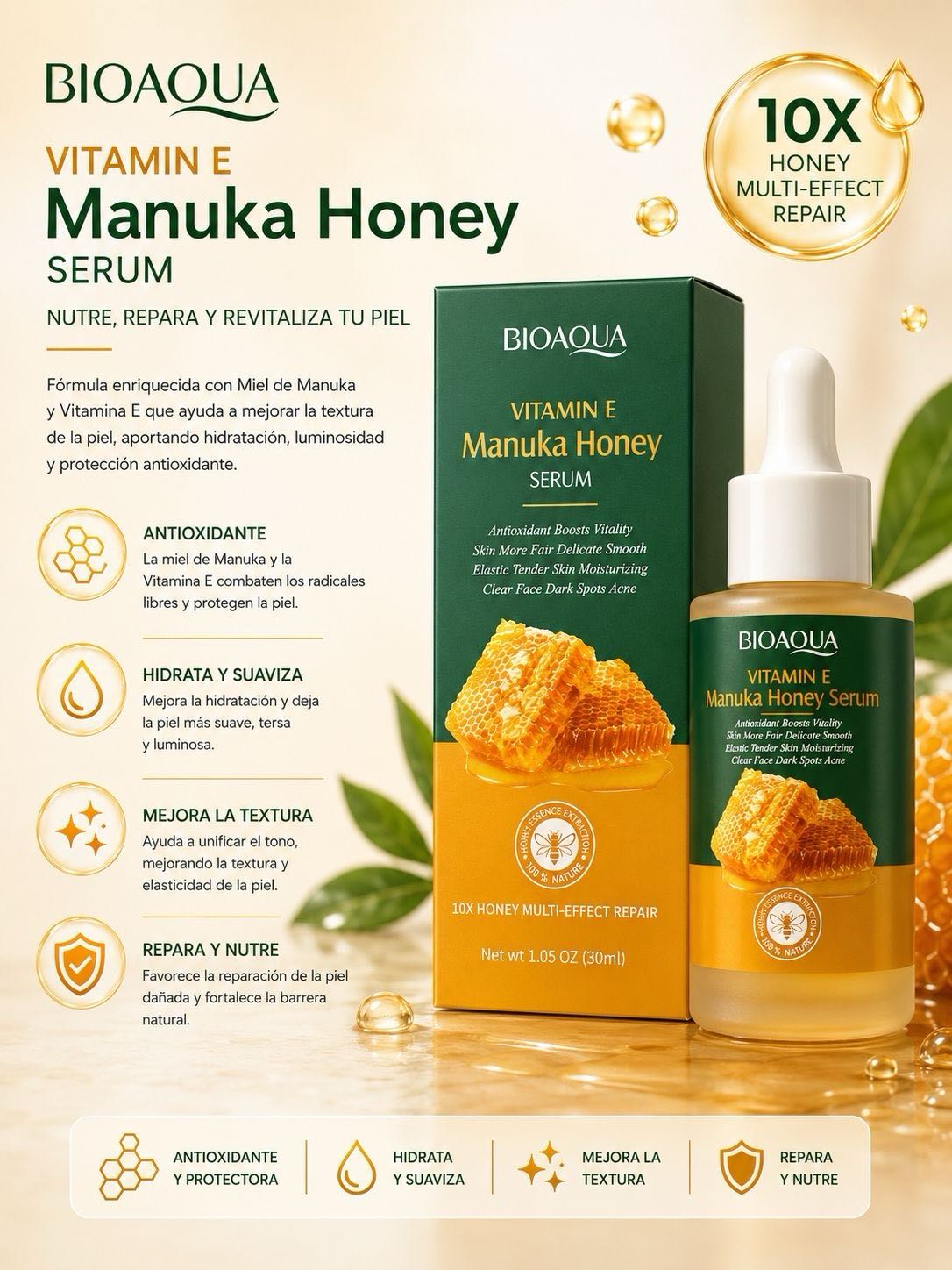 serum miel + vitamina E Bioaqua 