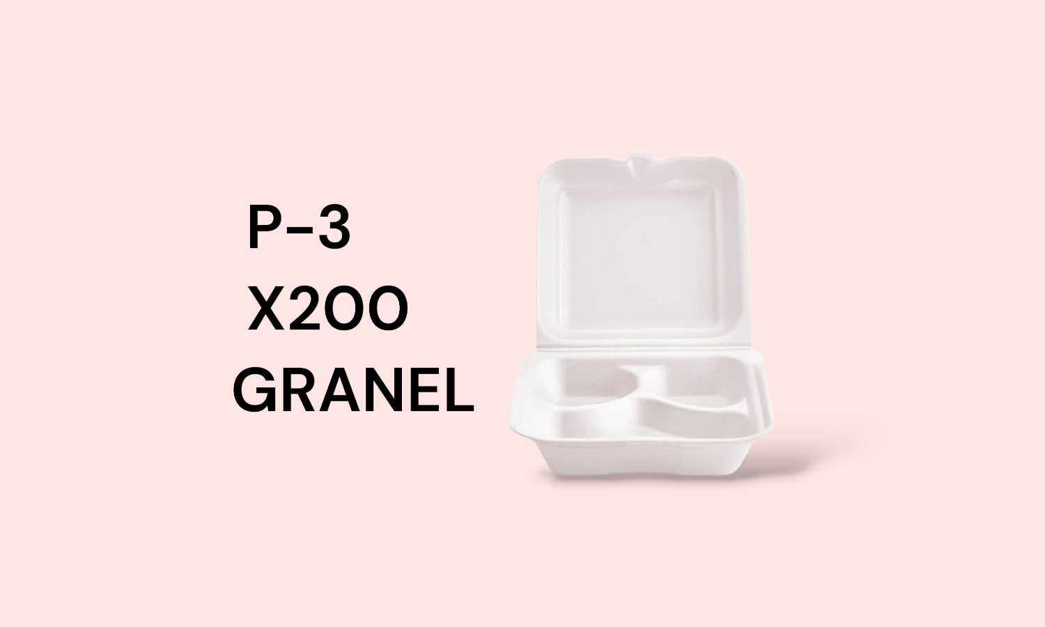 Porta Comida P-3 Darnel x200 Granel