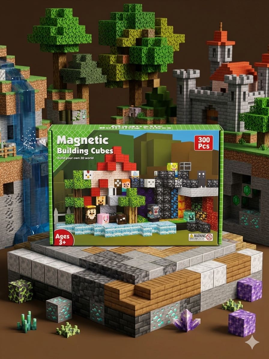 LEGO magnético Minecraft premiun 300 pc 