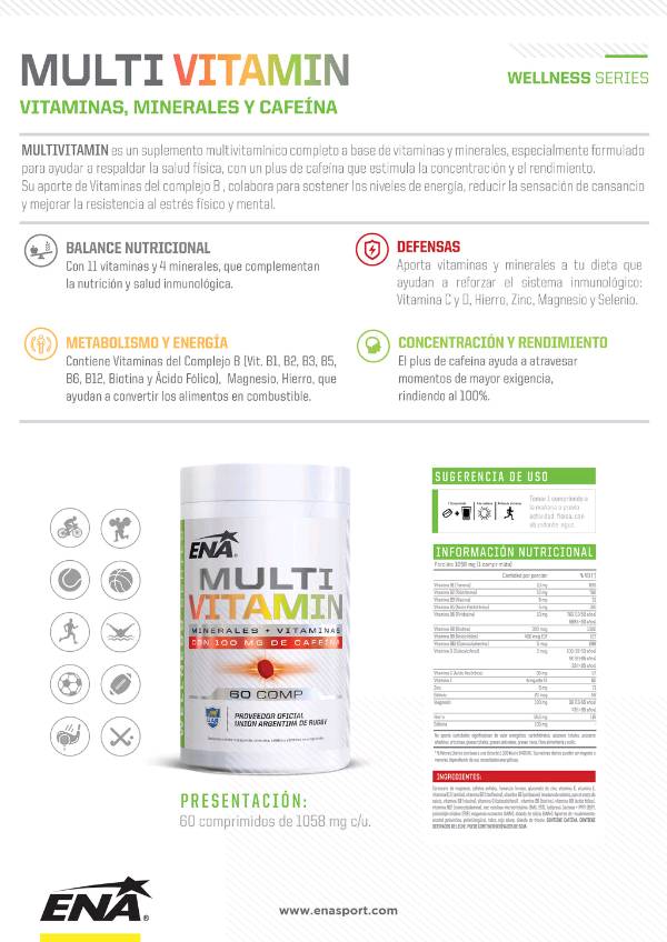 Multivitamínico 60 Ena Sport 