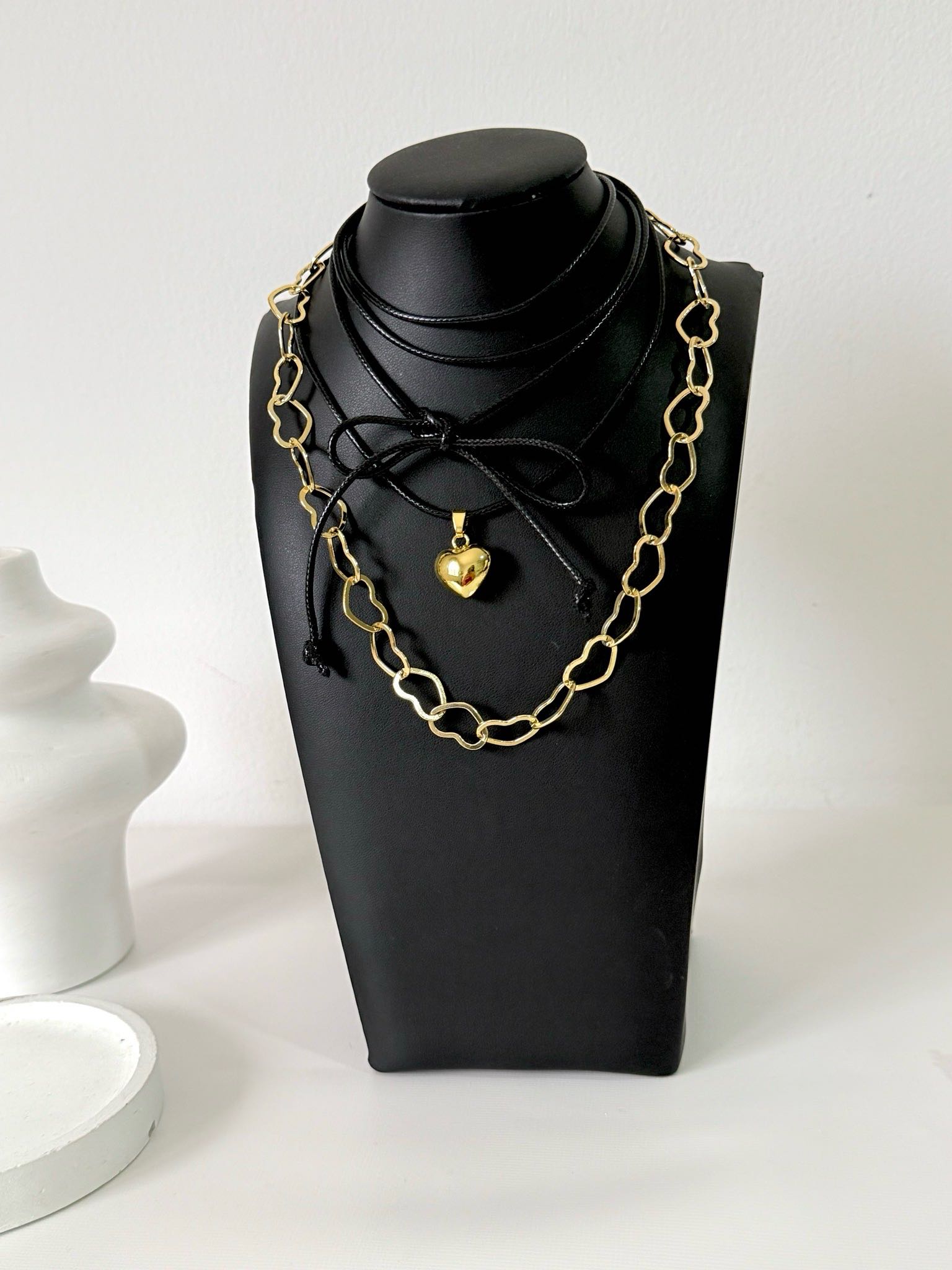 COLLAR CORAZONES x 2
