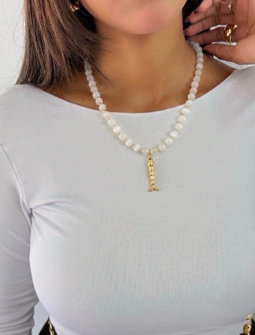 COLLAR FISH BLANCO