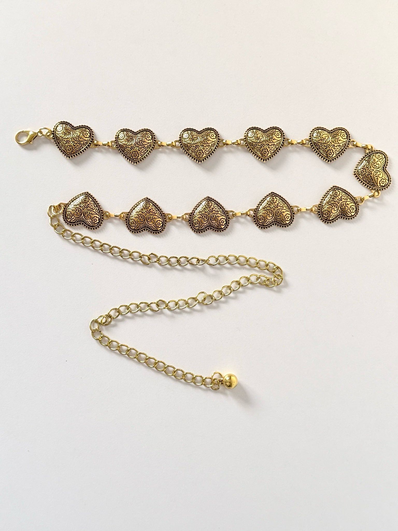 CORREA CORAZONES GOLD 