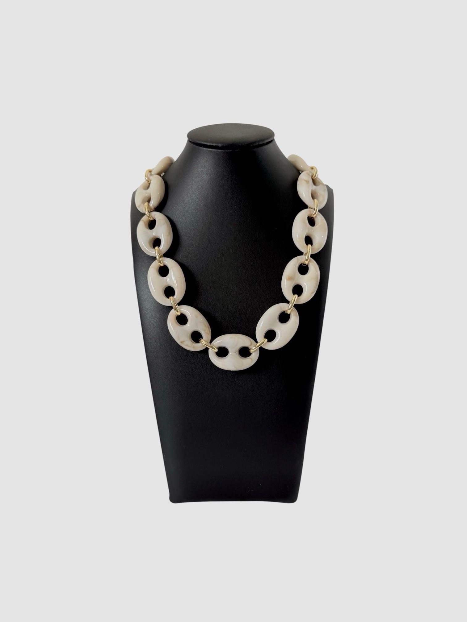 ARGENTO MAXI COLLAR BEIGE( F-1178)