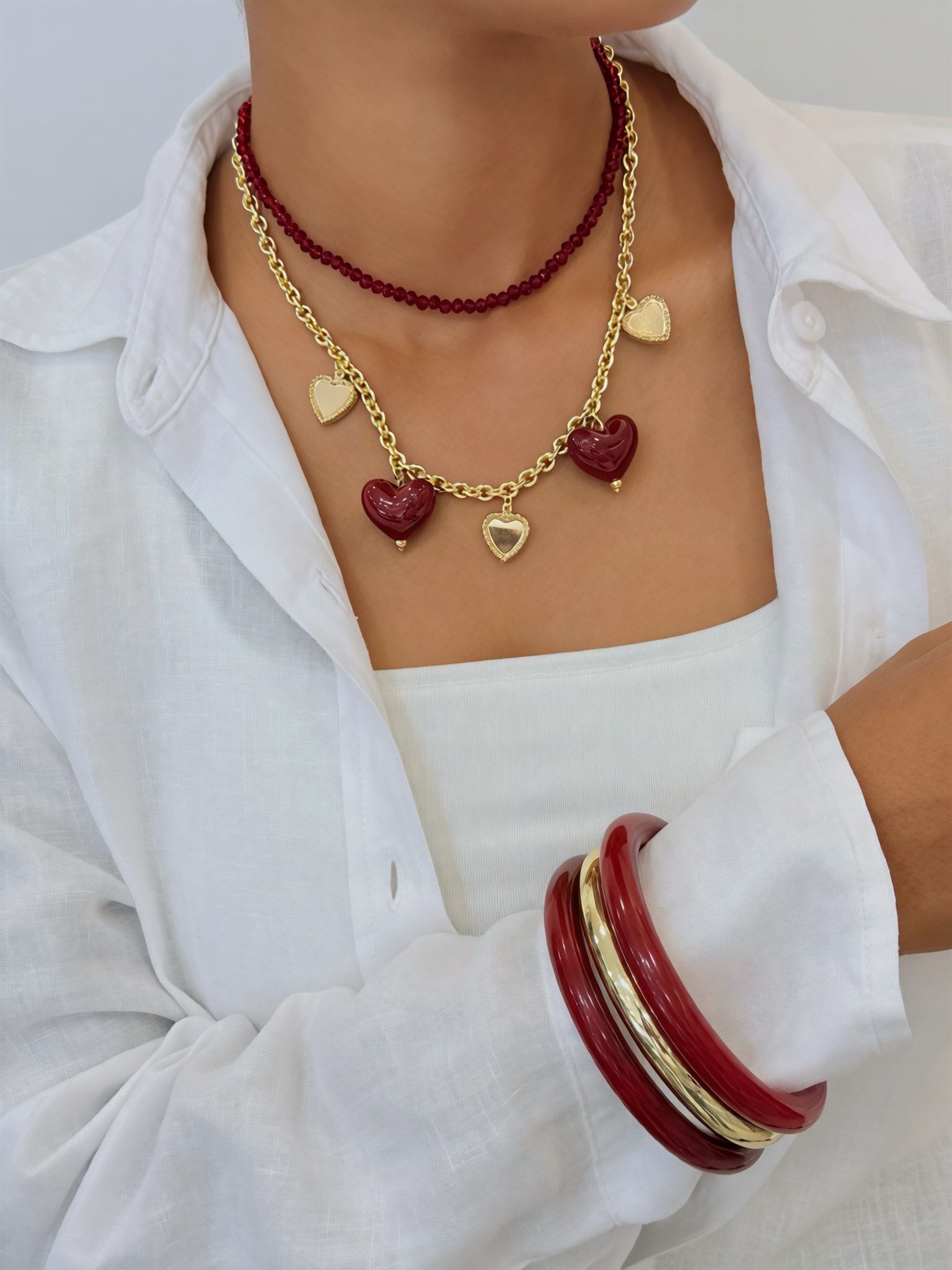 ORLANA MAXI COLLAR VINO