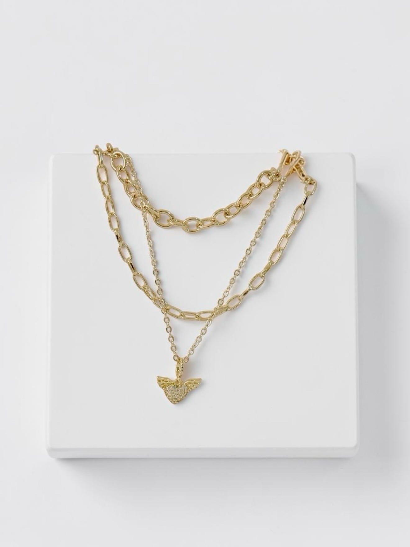 VERONA COLLAR TRIPLE GOLD (F-1211)