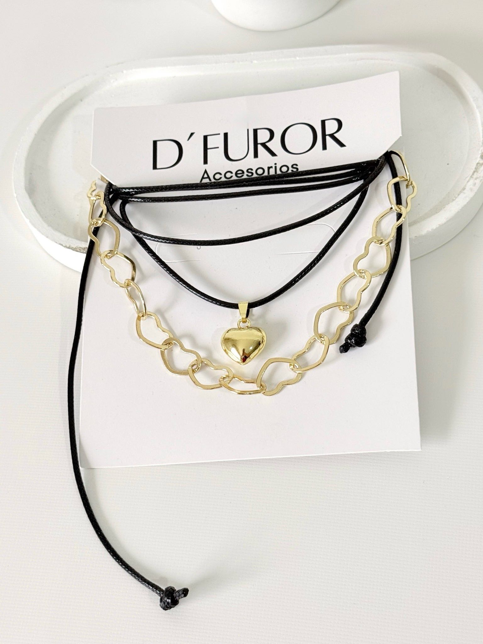 COLLAR CORAZONES x 2