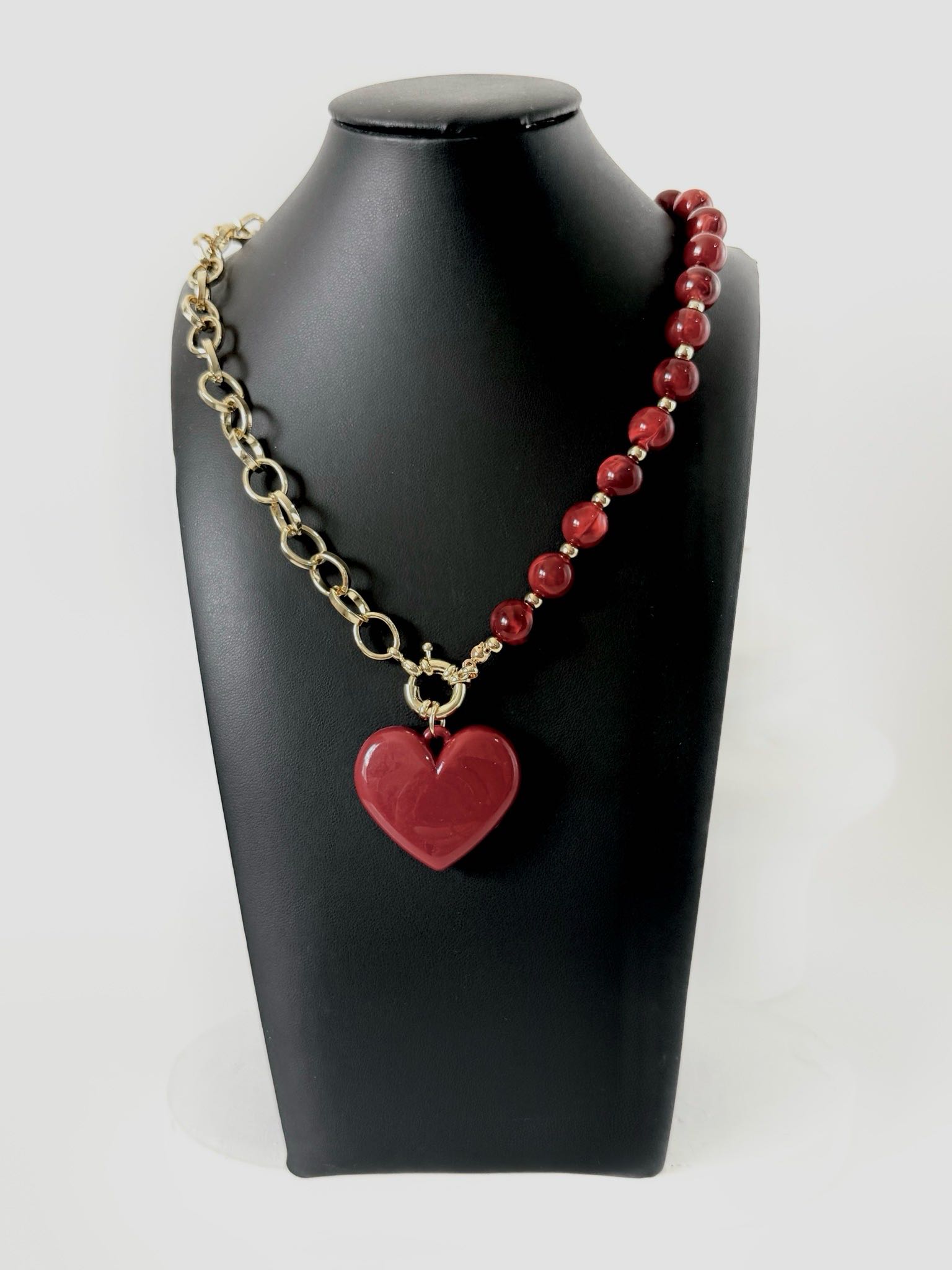 LORETTA MAXI COLLAR VINO 