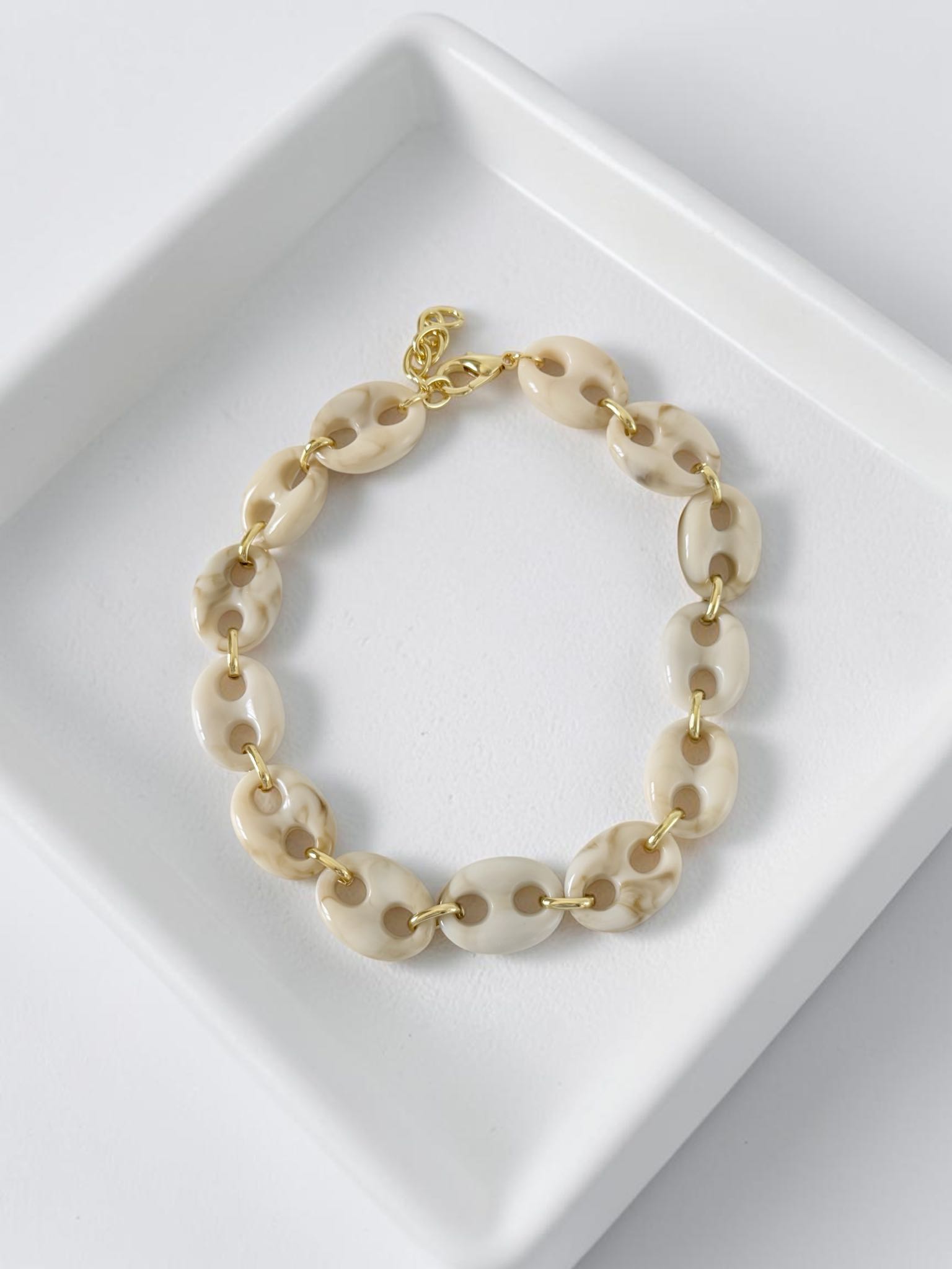 ARGENTO MAXI COLLAR BEIGE( F-1178)