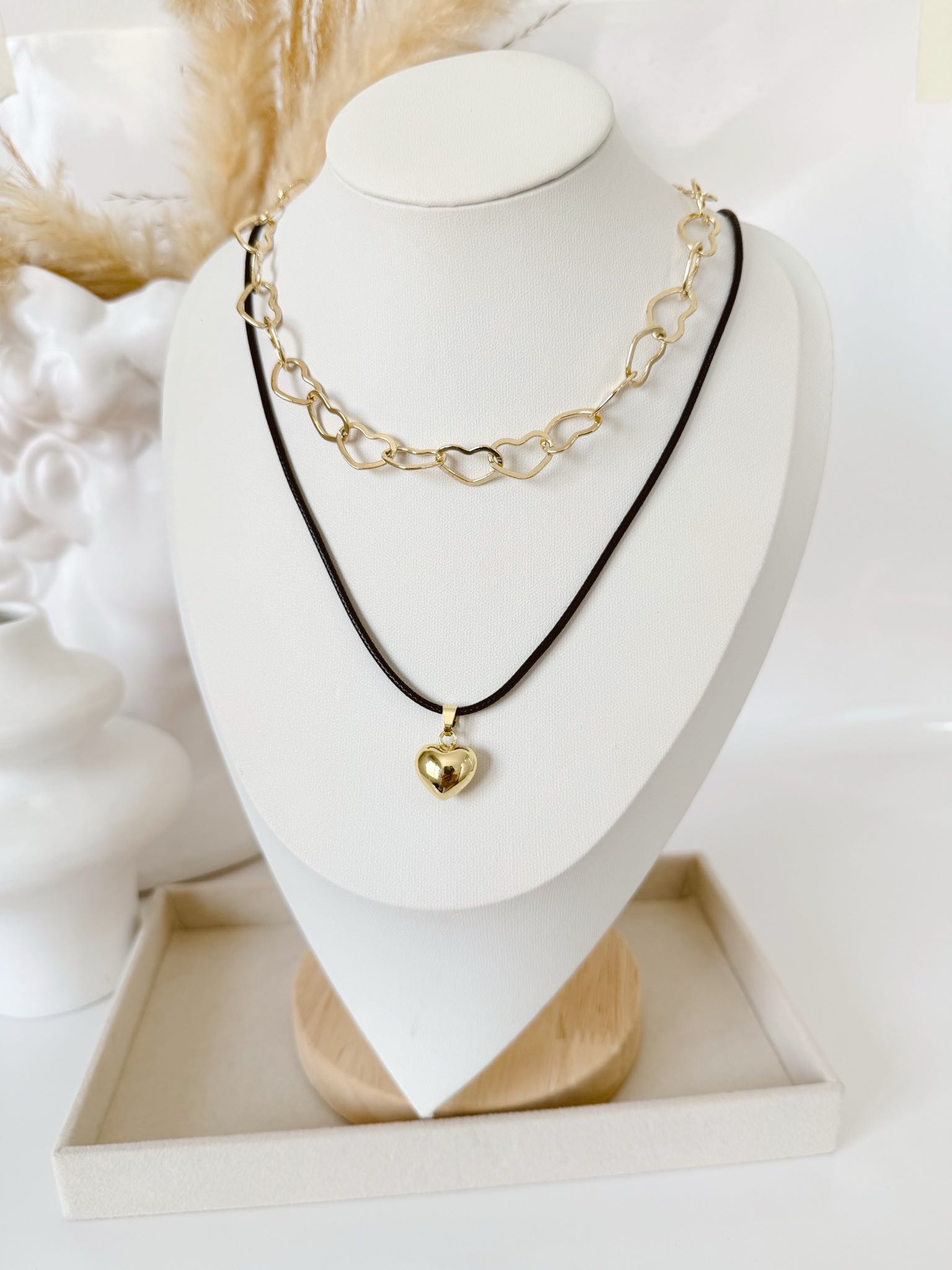 COLLAR CORAZONES x 2
