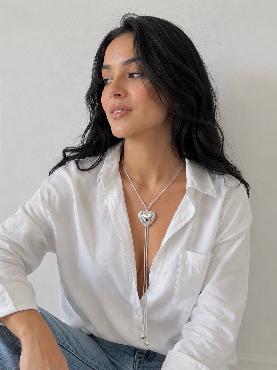 COLLAR SAVONA SILVER(F-1212)