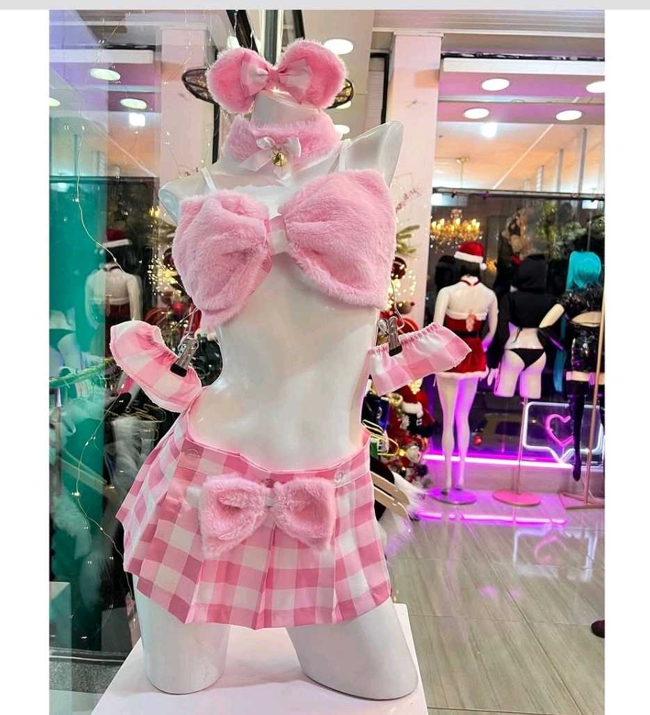 Conjunto osita rosa 