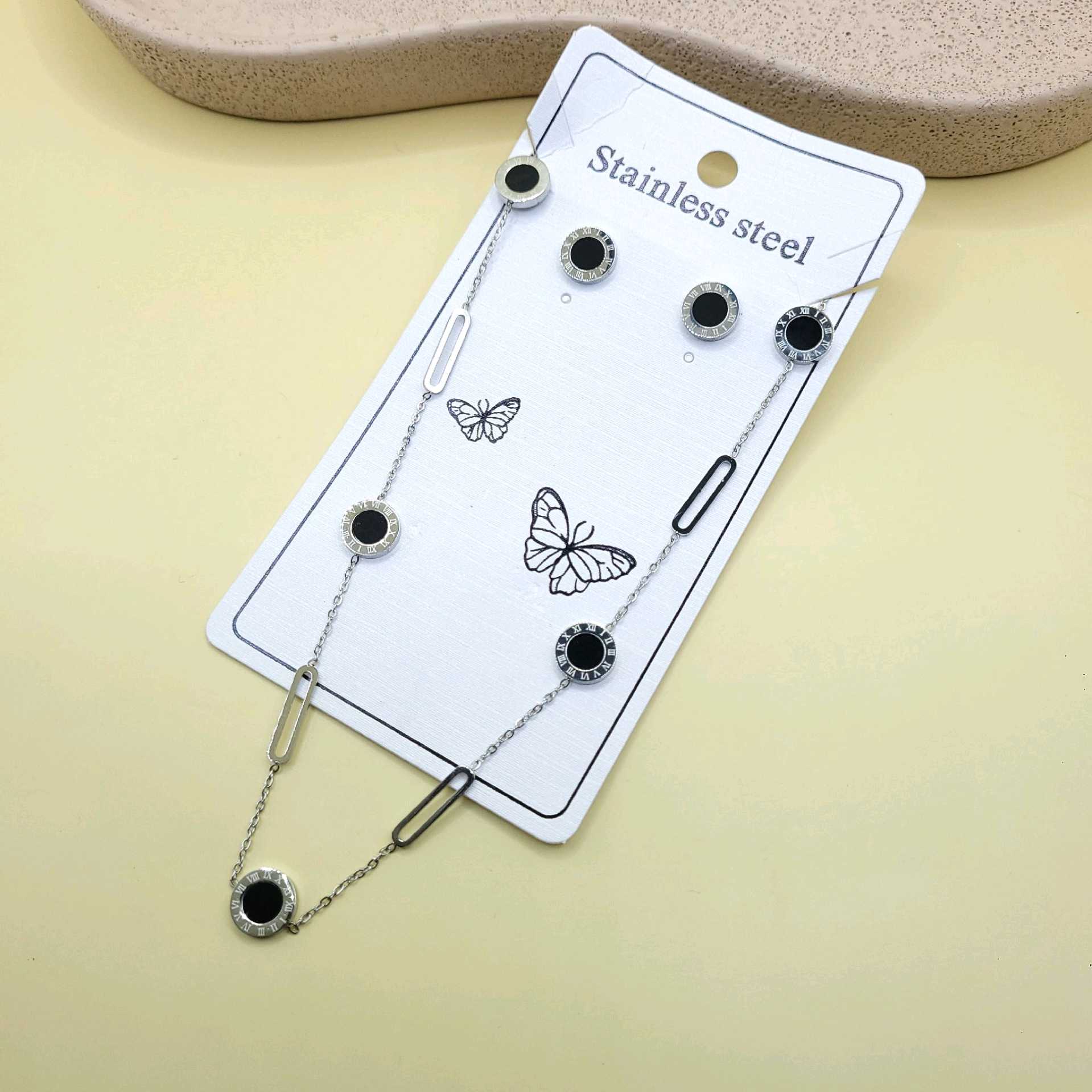 Juego tono plata Bvlgari / acero inoxidable 