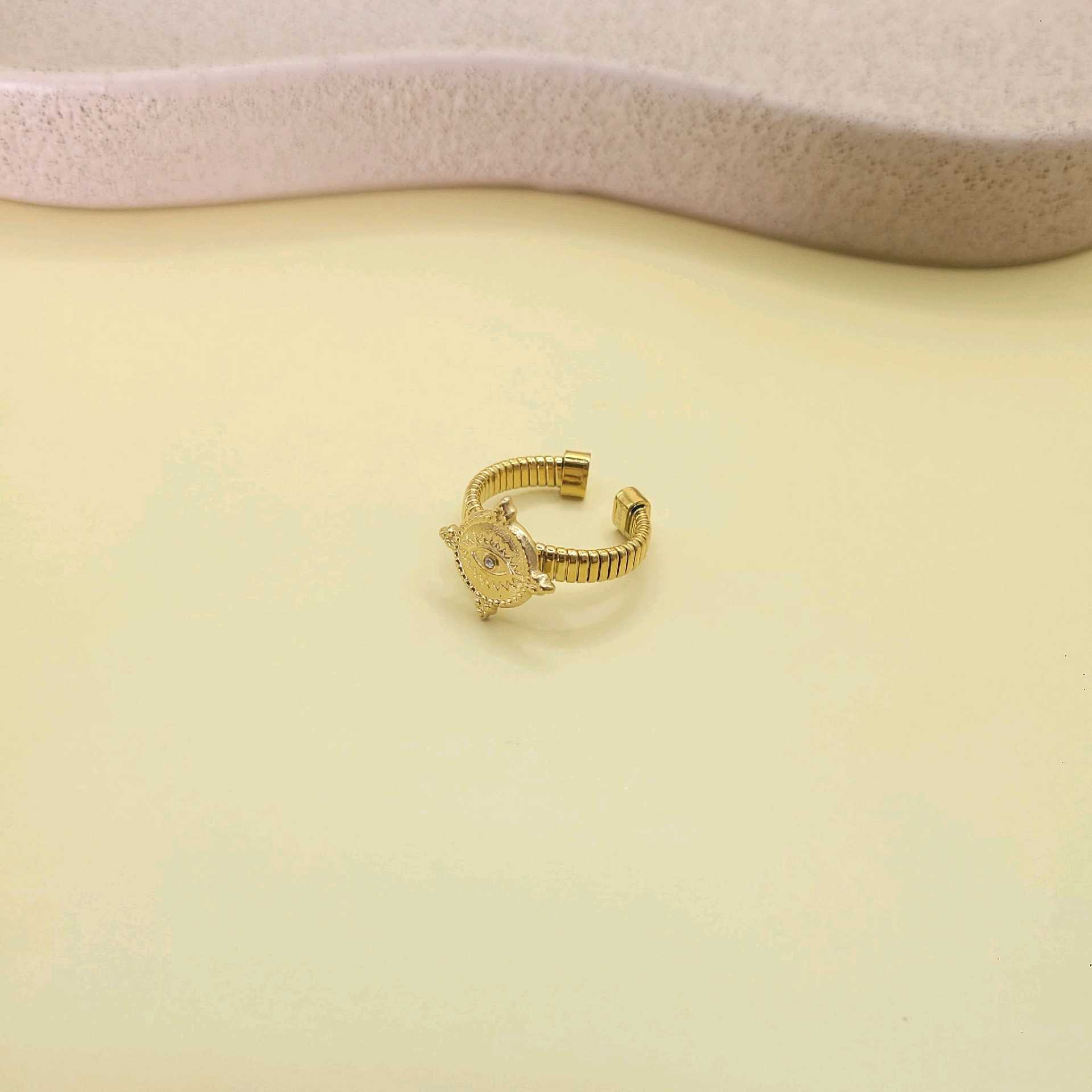 Anillo piedra ojo / bronce 