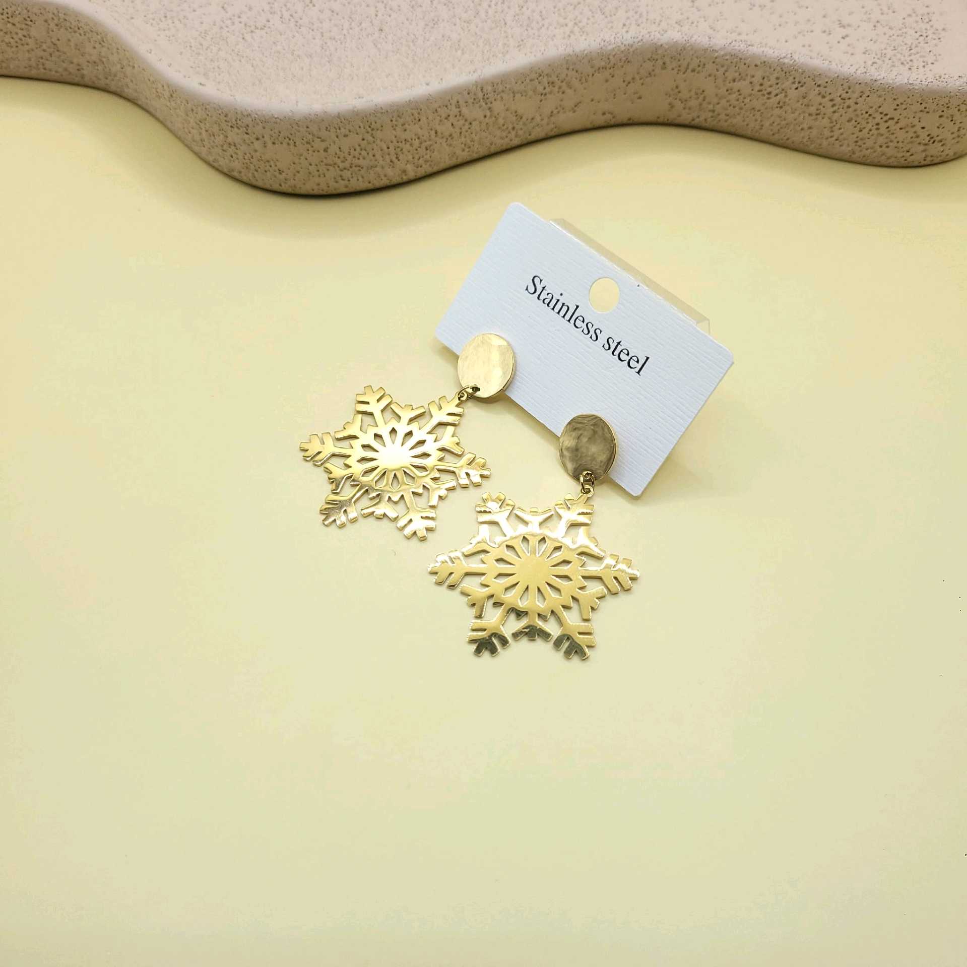 Aretes copos / acero inoxidable 