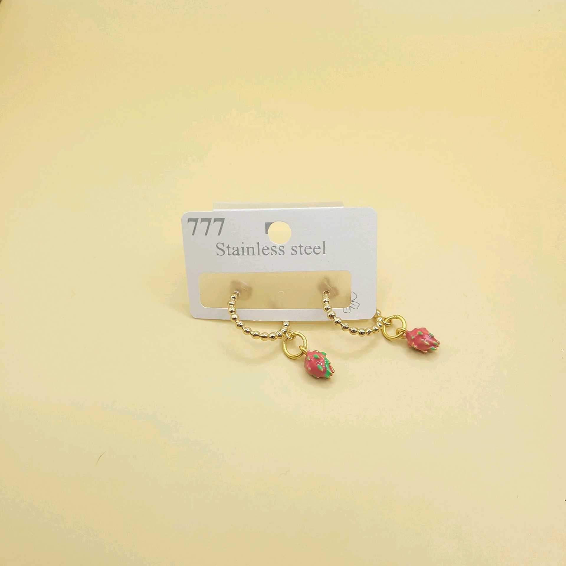 Aretes fresas / chapa 