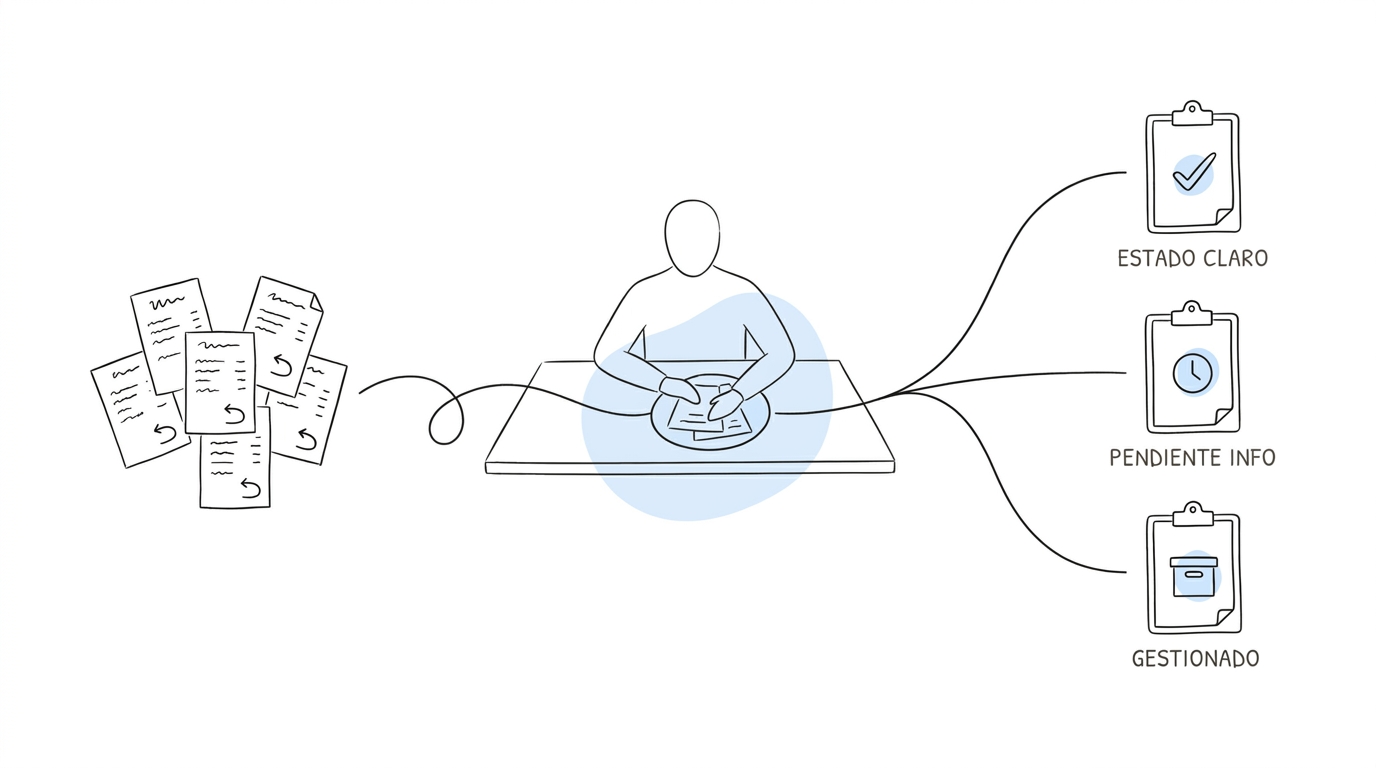 Il·lustració editorial sobre devolucions de rebuts i control de quotes a una entitat.