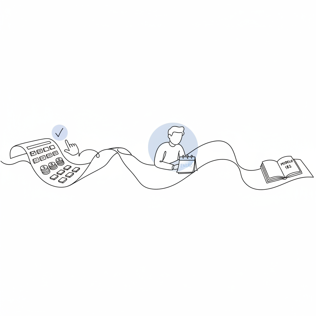 Model 182: quan el registre és correcte, el gener no és un problema