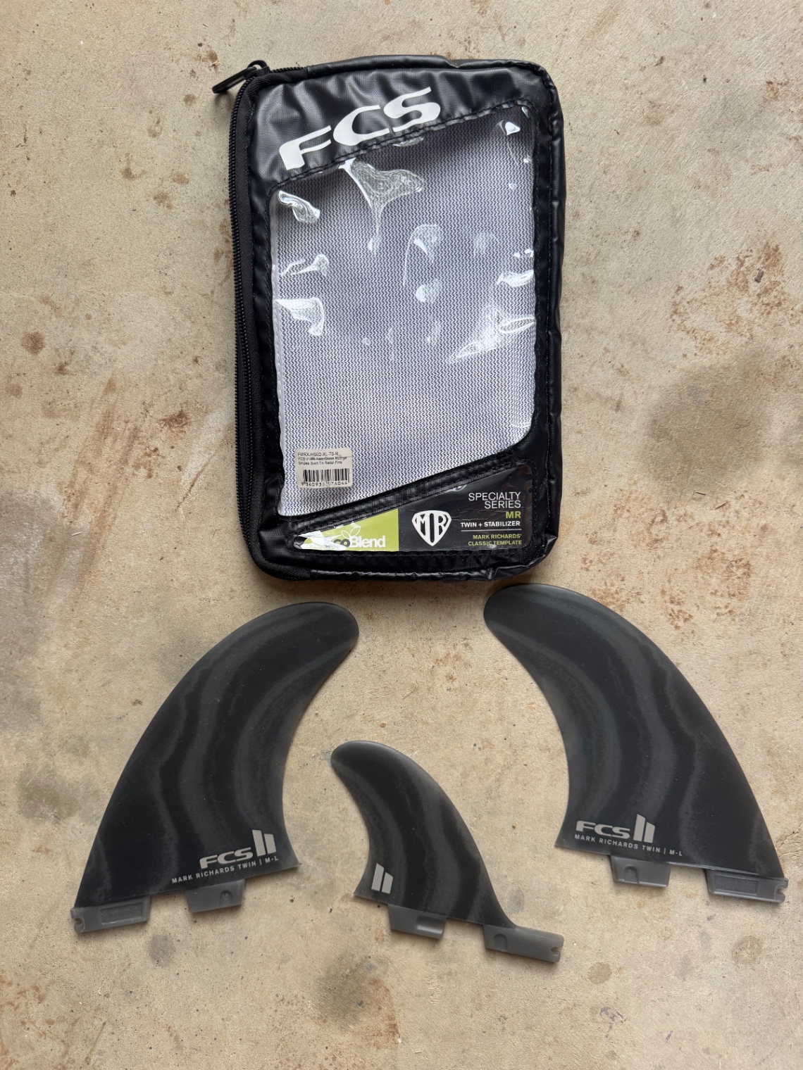 FCS II MR Mark Richards Twin + Stabilizer Fins